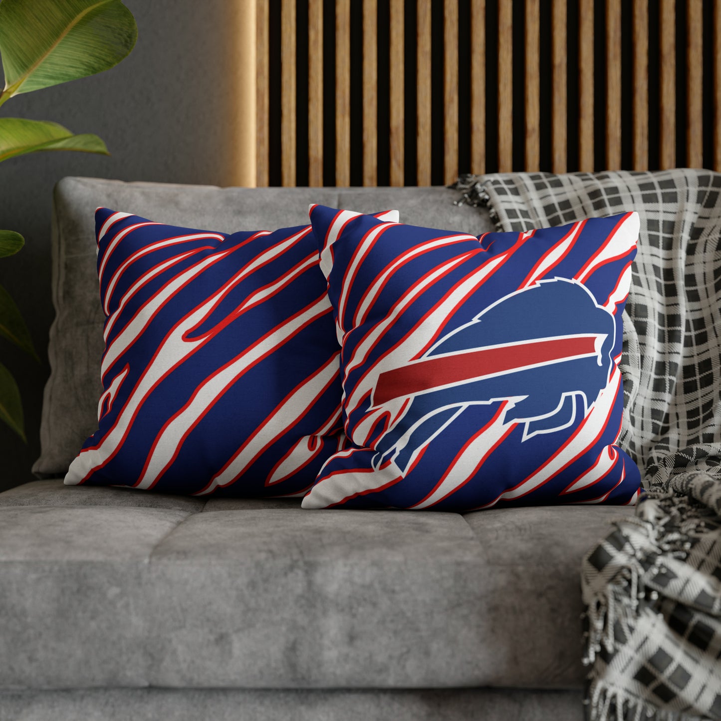 Zubaz Buffalo Bills Spun Polyester Square Pillow Case