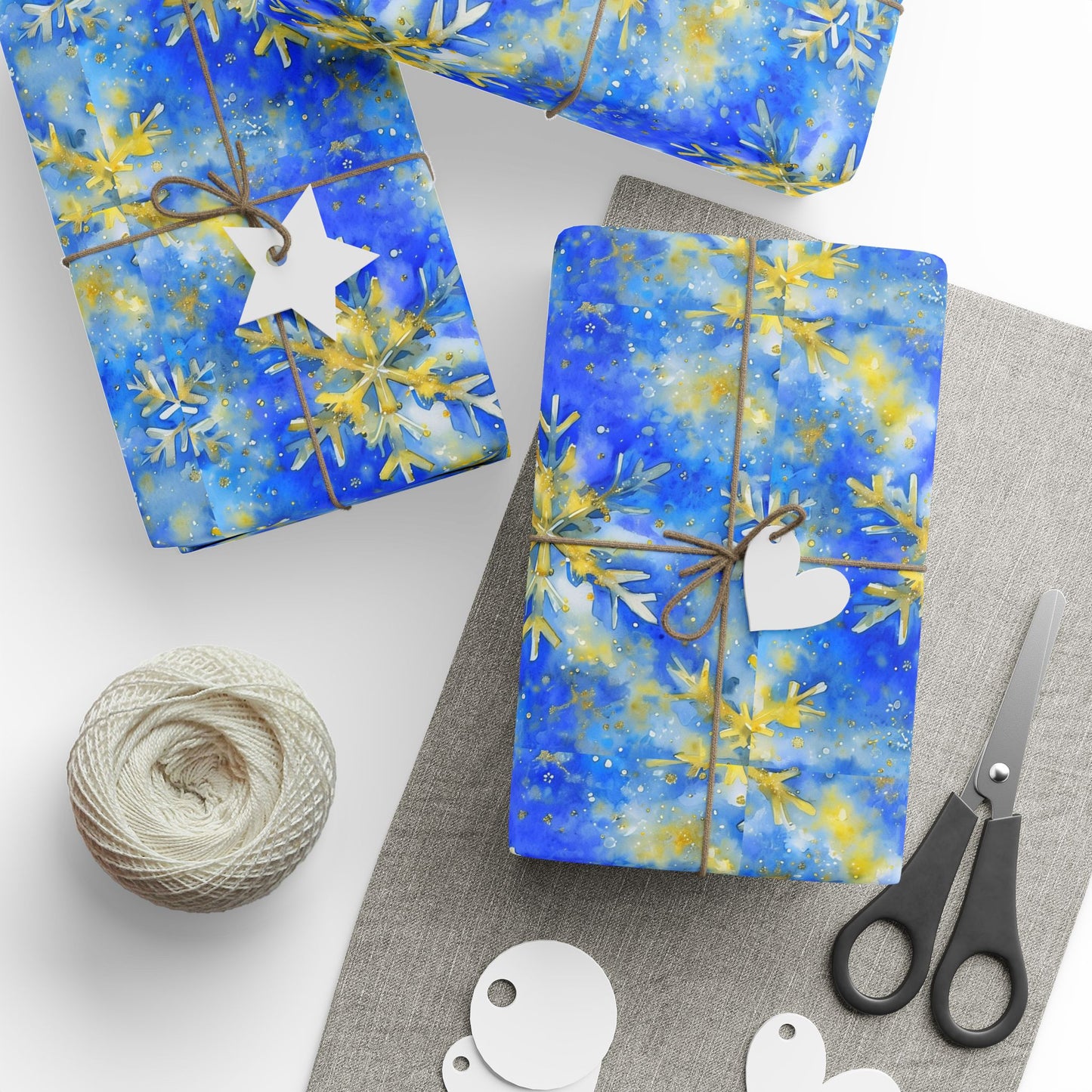 Buffalo Sabres Snowflake Wrapping Paper