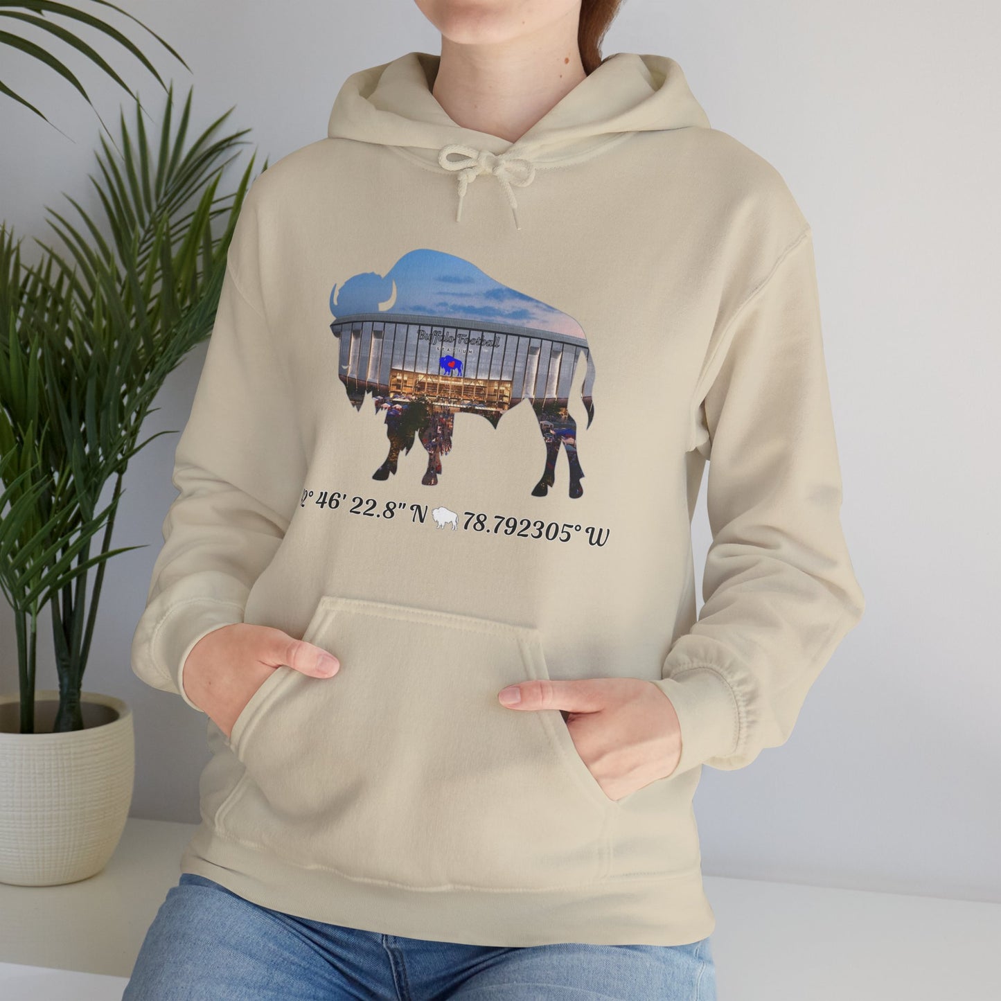Welcome to Buffalo Football's New Stadium Unisex Heavy Blend™ Hooded Sweatshirt