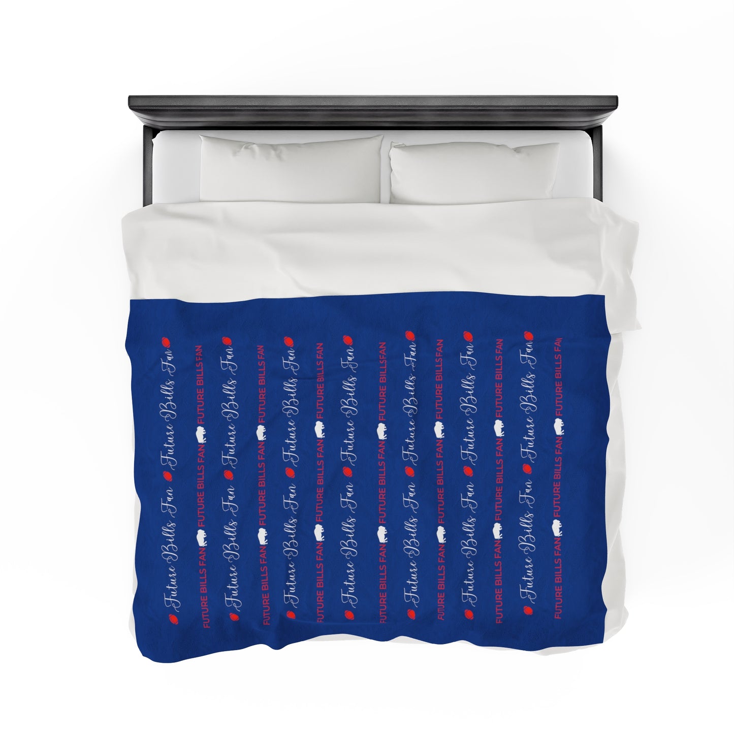 Future Bills Fan Warm and Cuddly Velveteen Plush Blanket