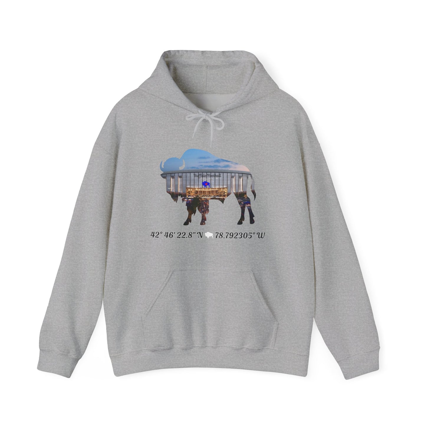 Welcome to Buffalo Football's New Stadium Unisex Heavy Blend™ Hooded Sweatshirt