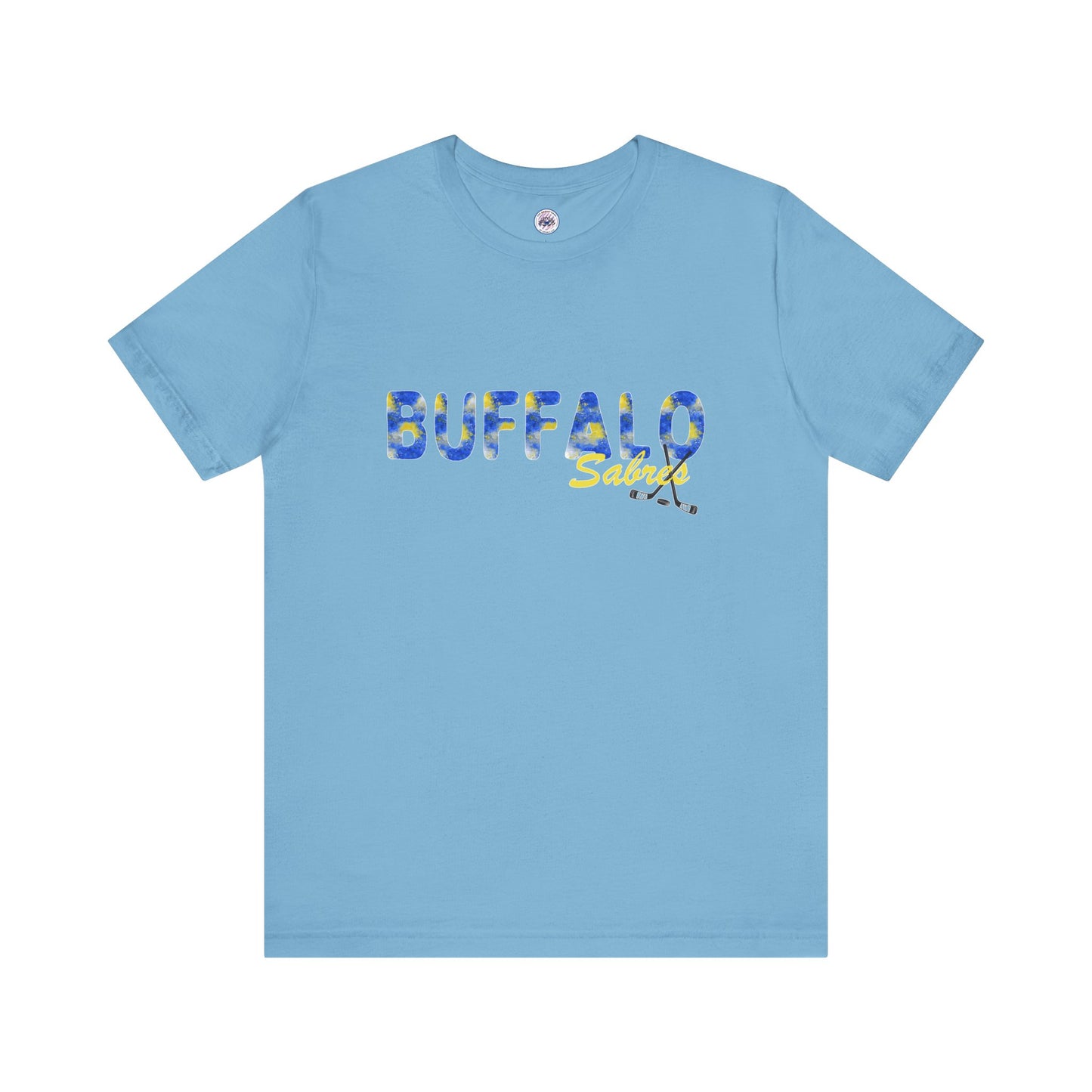 Sabres Watercolor Buffalo Unisex Short Sleeve Tee