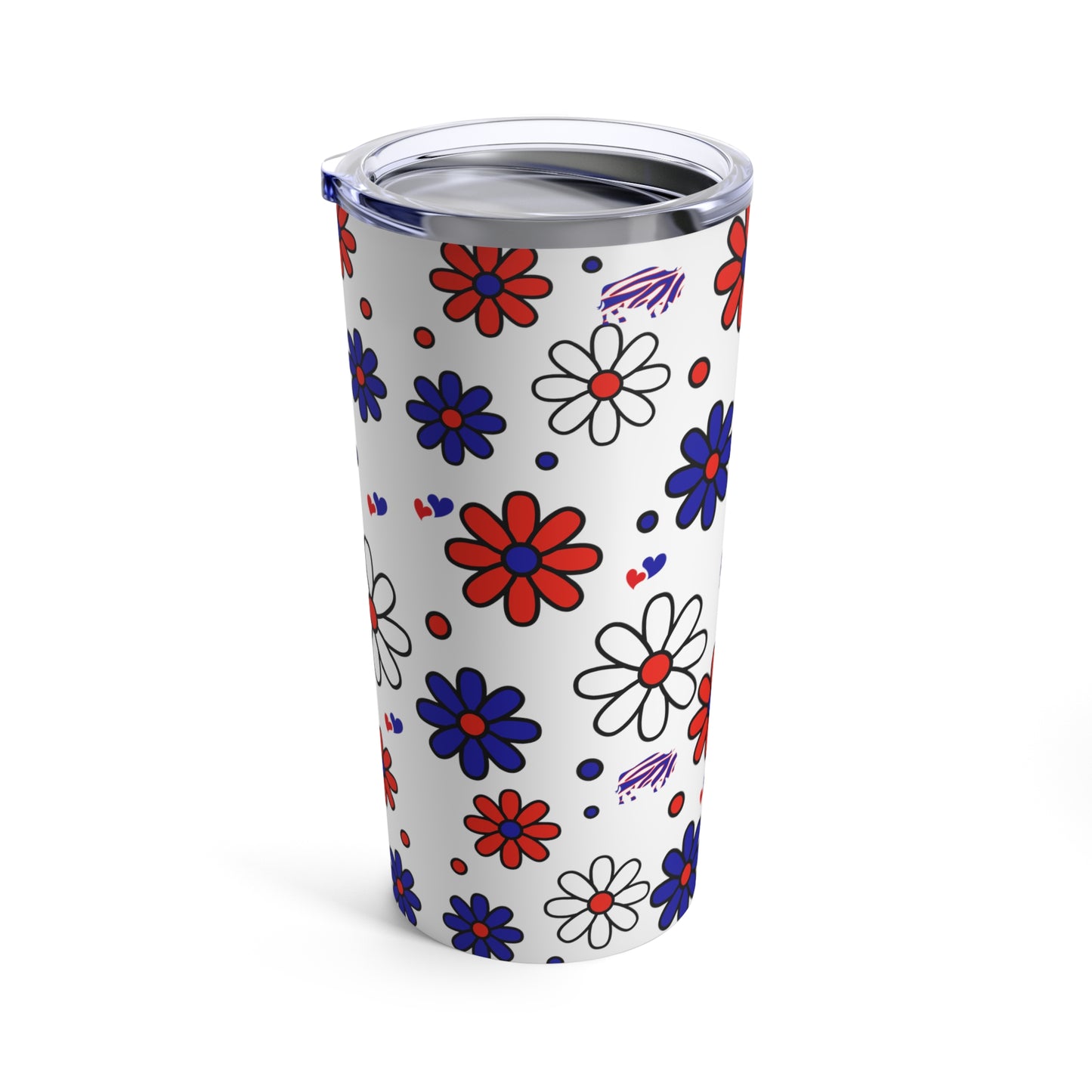 Bills Flower Power Tumbler 20oz