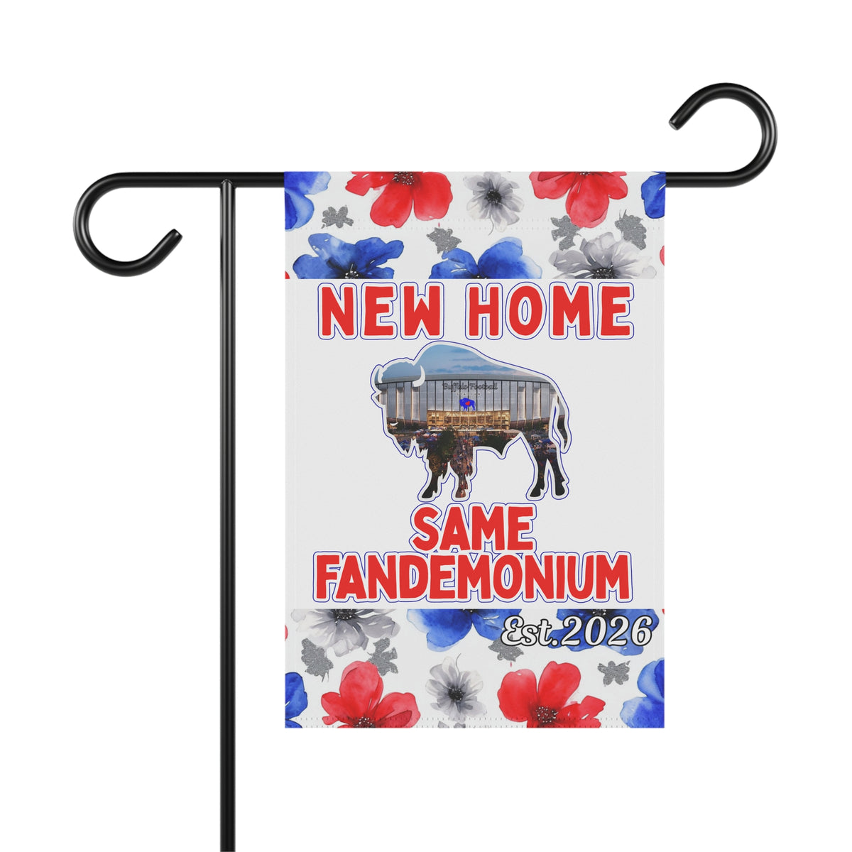 New Football Home 2026 Floral Garden Flags