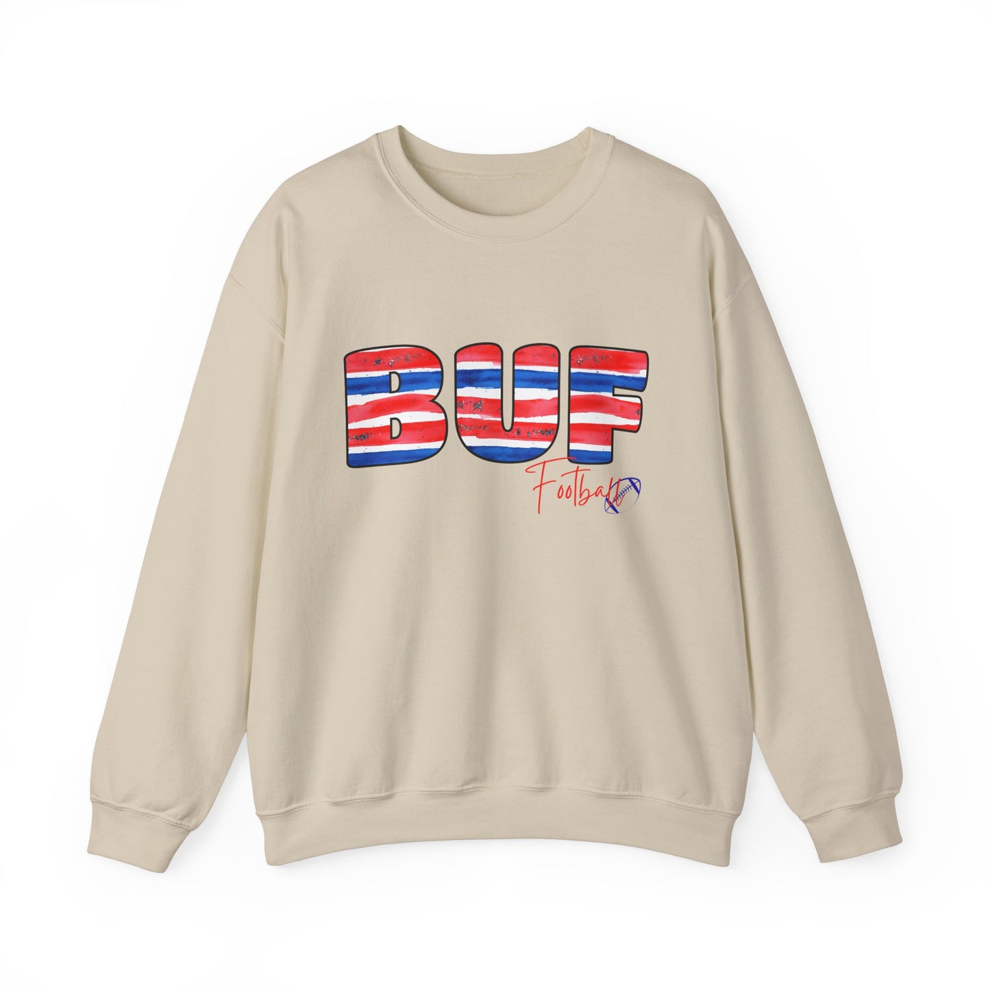 Bills BUF Watercolor Unisex Heavy Blend™ Crewneck Sweatshirt