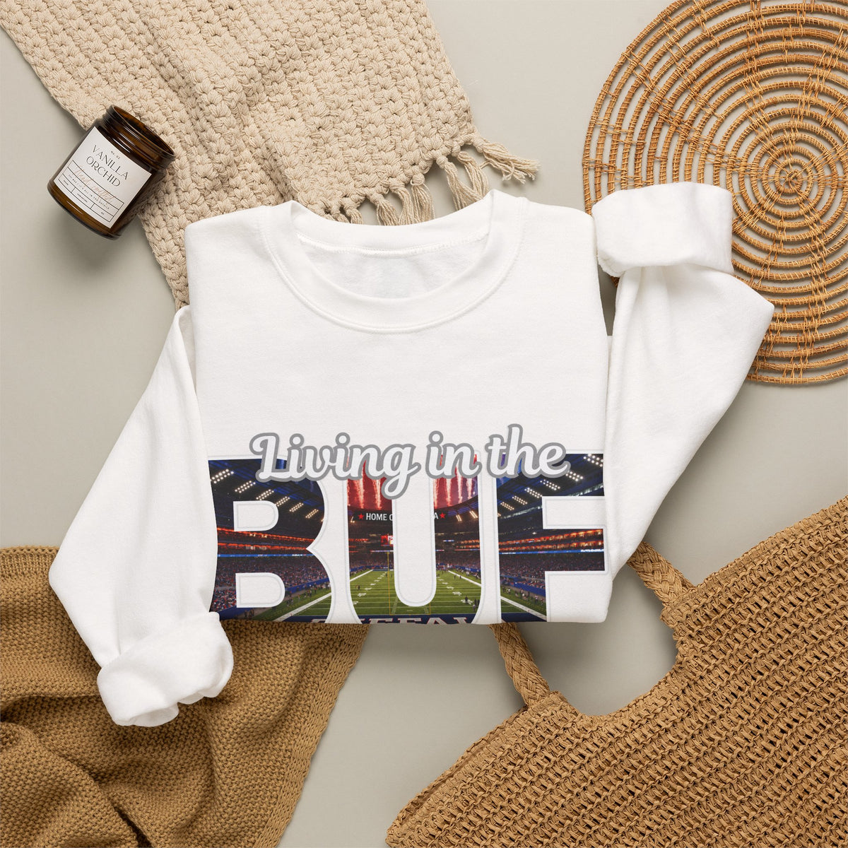 BUF New Stadium Unisex Heavy Blend™ Crewneck Sweatshirt