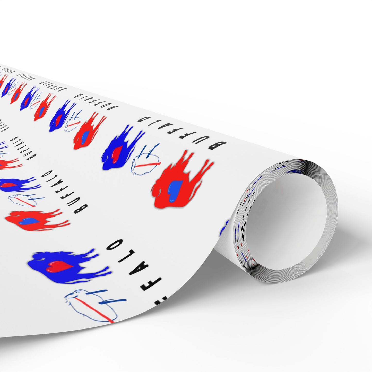 Buffalo Football Wrapping Paper - Josh Allen Potato Design