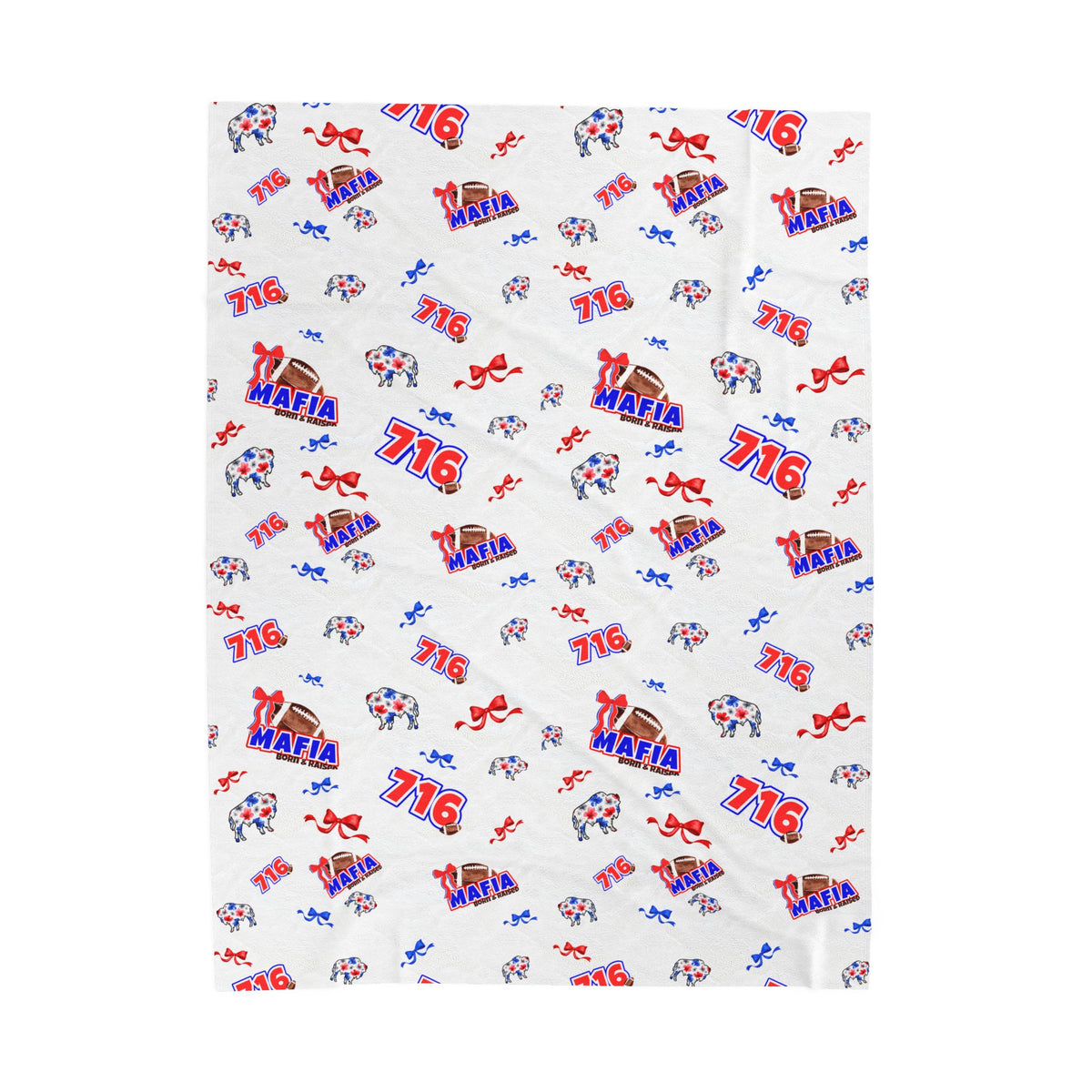 Born and Raised Mini Mafia Velveteen Blanket
