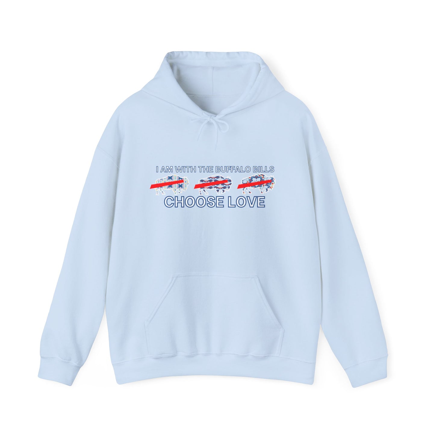 Choose Love Mash Up Unisex Heavy Blend™ Hooded Sweatshirt