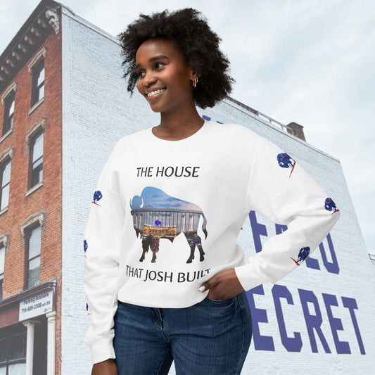 Copy of Watercolor Buffalo Football Unisex Lightweight Crewneck Sweatshirt