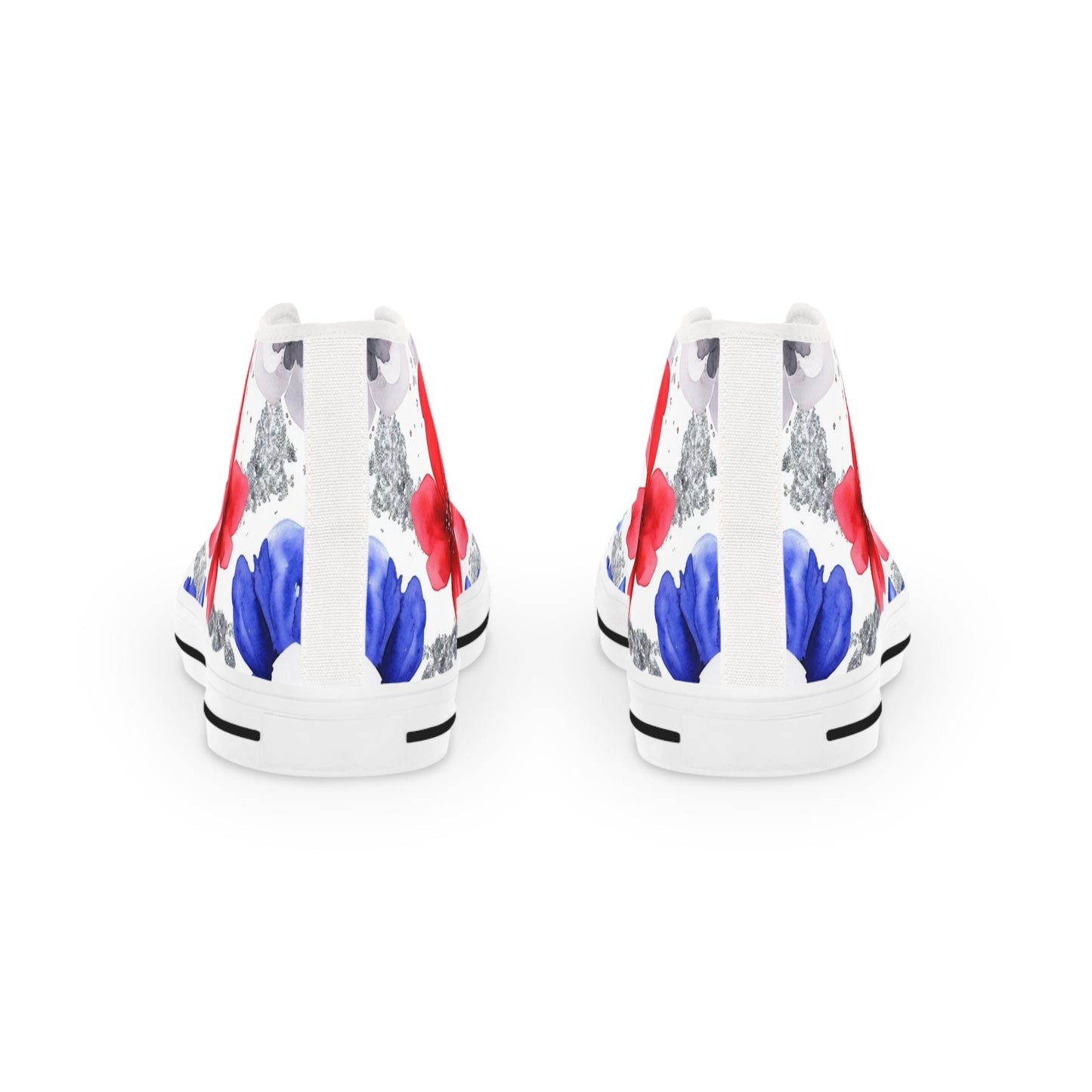 Buffalo Football Floral Watercolor High Tops