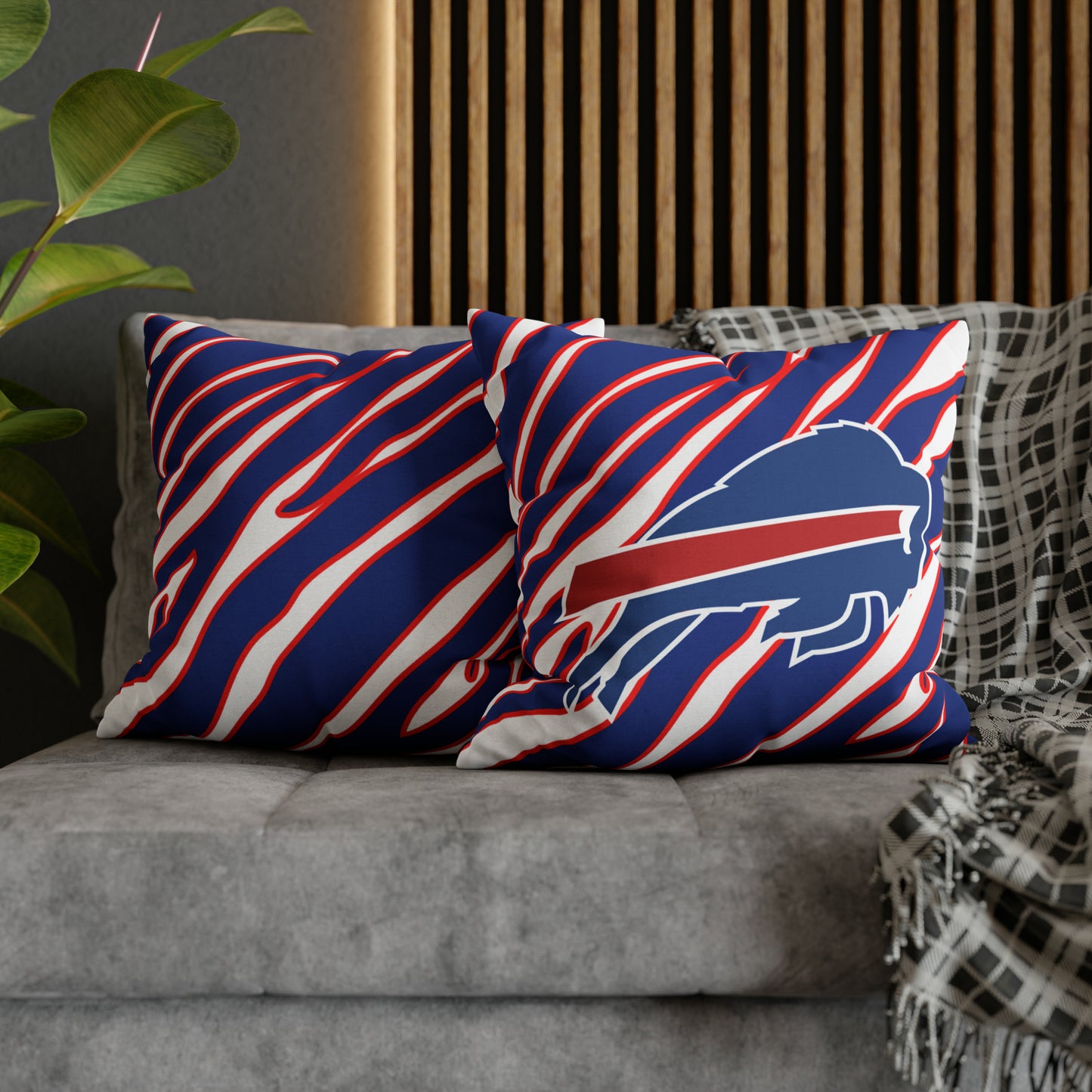 Zubaz Buffalo Bills Spun Polyester Square Pillow Case