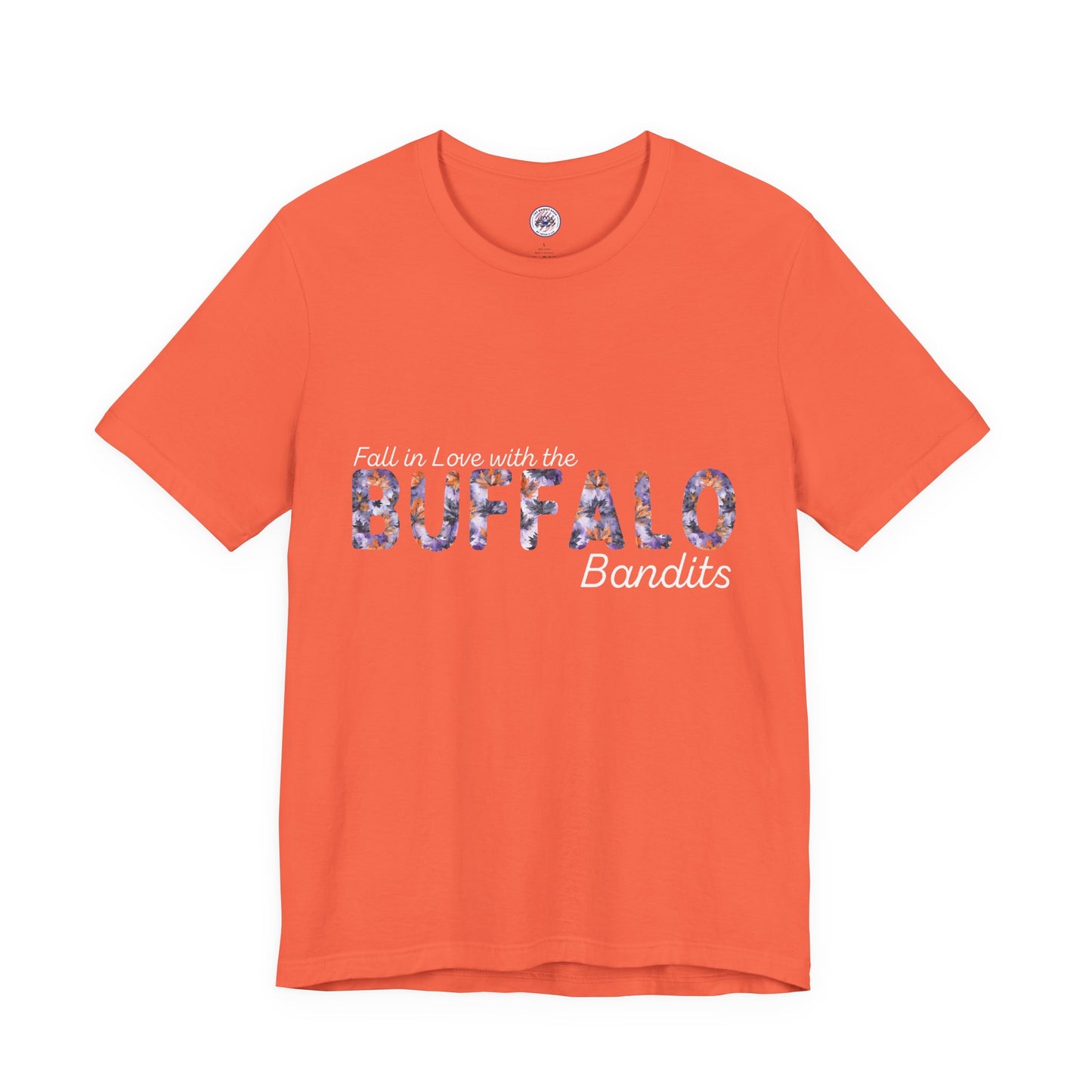 Fall in Love with the Bandits Watercolor Buffalo Leaves T-Shirt