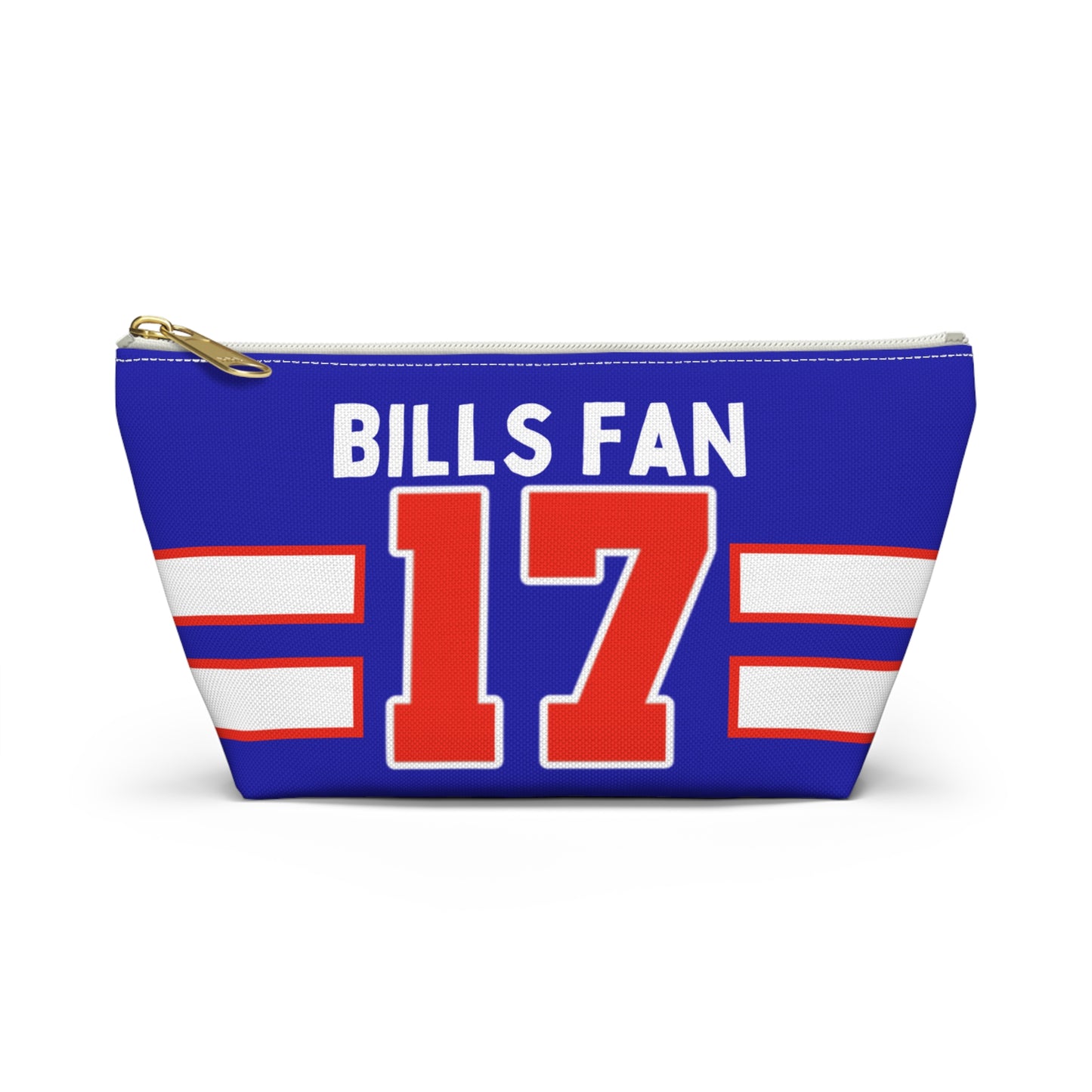 #17 Buffalo Bills Retro Accessory Pouch w T-bottom