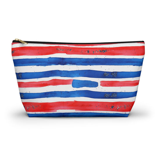 Buffalo Bills Watercolor Striped Accessory Pouch w T-bottom