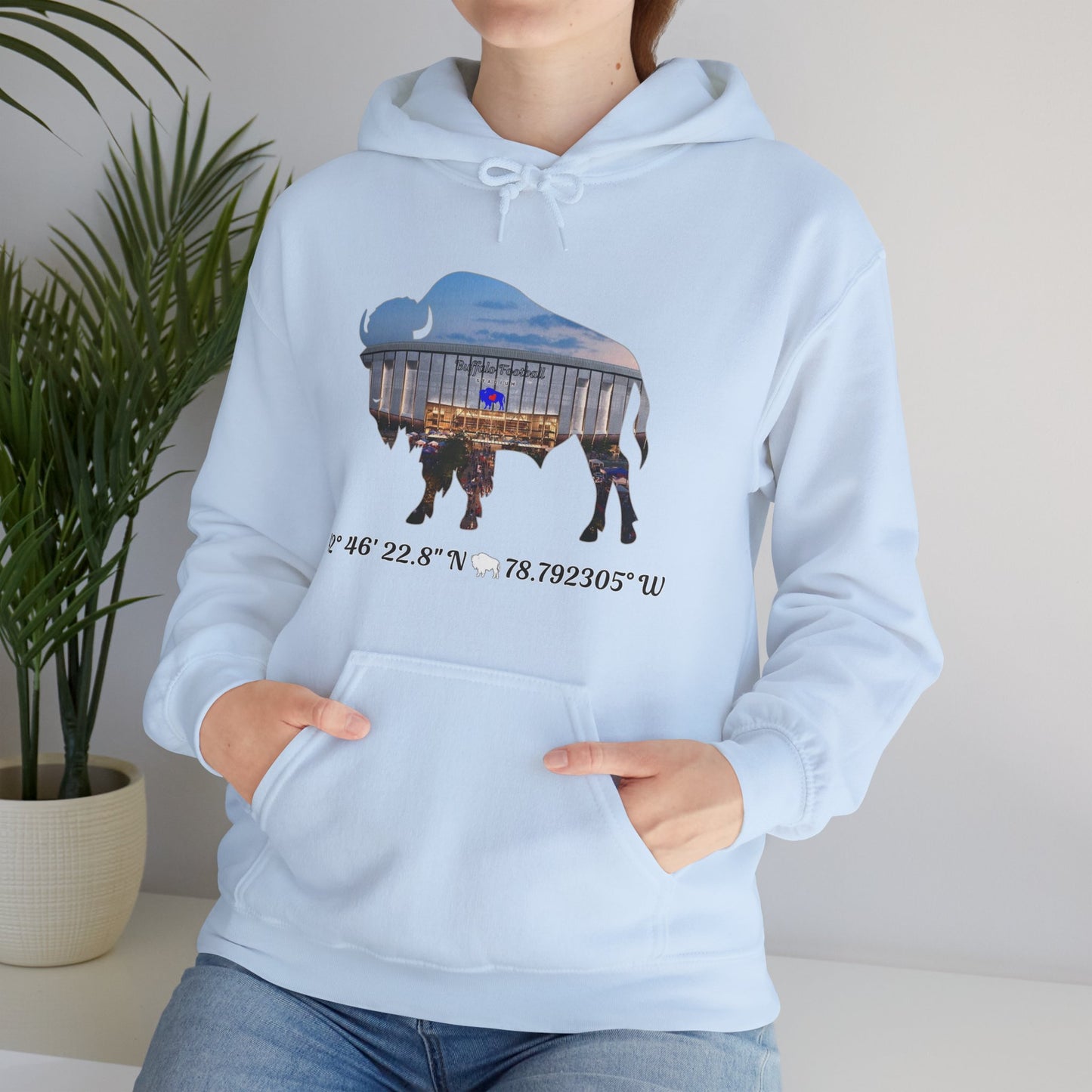 Welcome to Buffalo Football's New Stadium Unisex Heavy Blend™ Hooded Sweatshirt
