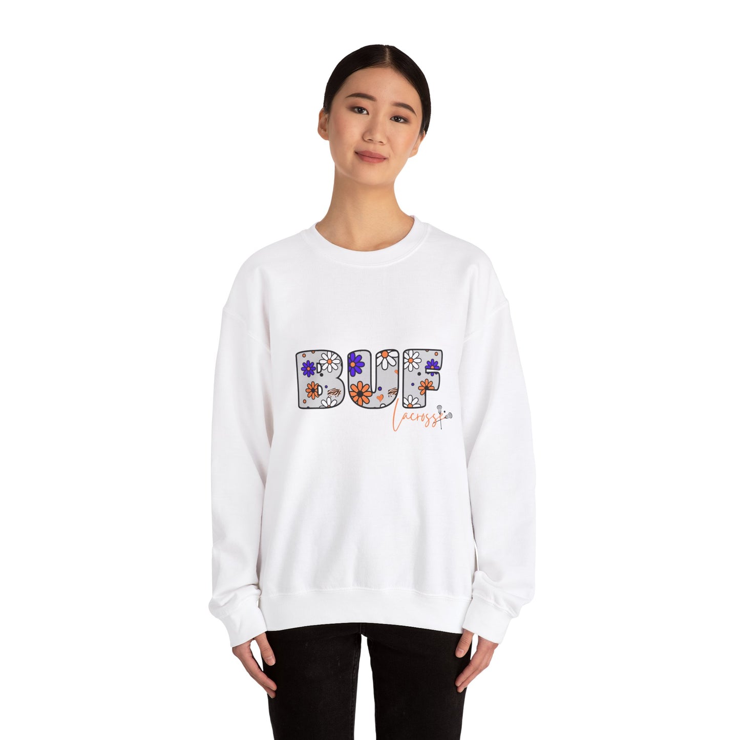 BUF Bandits Unisex Heavy Blend™ Crewneck Sweatshirt ~ Flower Power Design