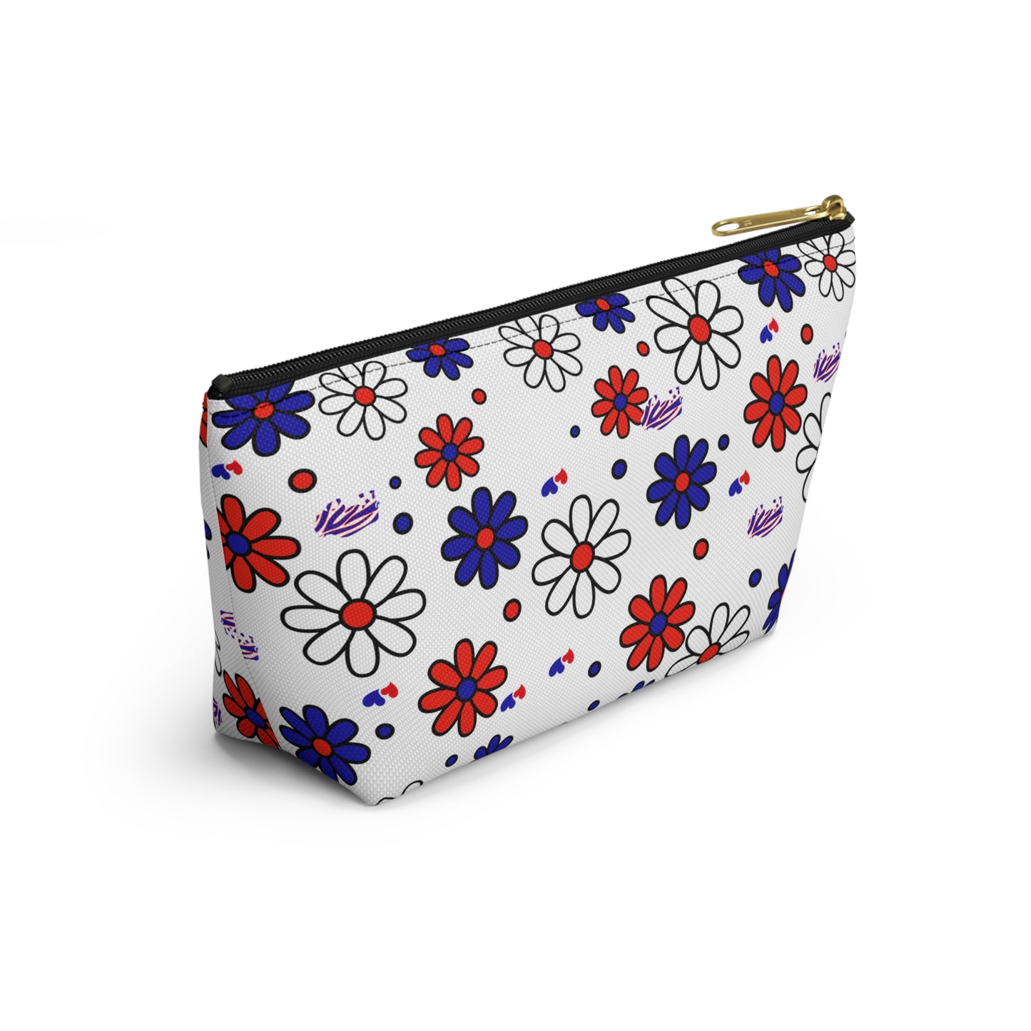 Buffalo Bills Flower Power Retro Accessory Pouch w T-bottom