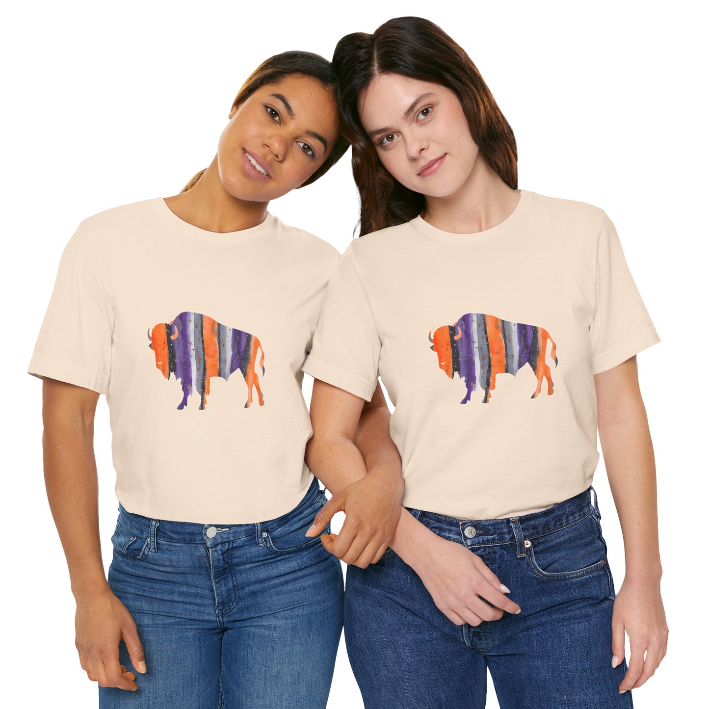 Bandits Watercolor Buffalo Unisex Short Sleeve Tee