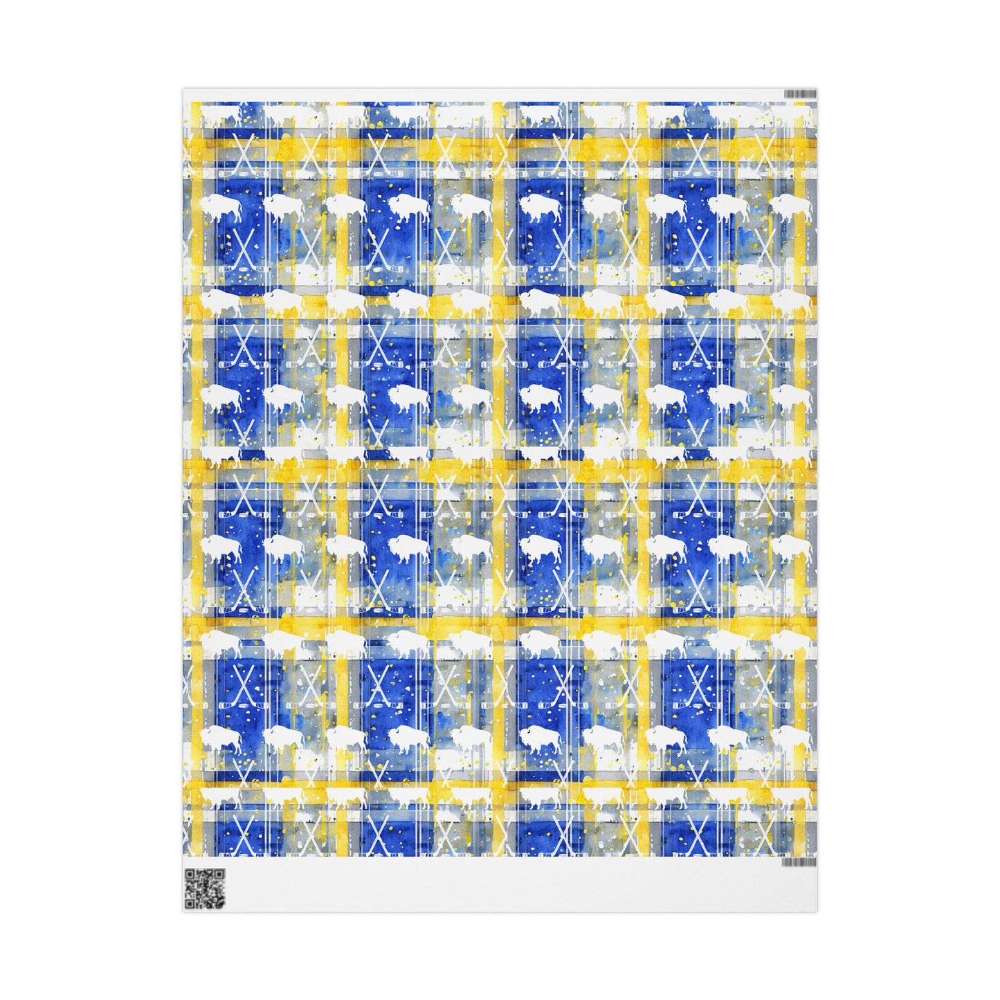 Buffalo Sabres Plaid Wrapping Paper