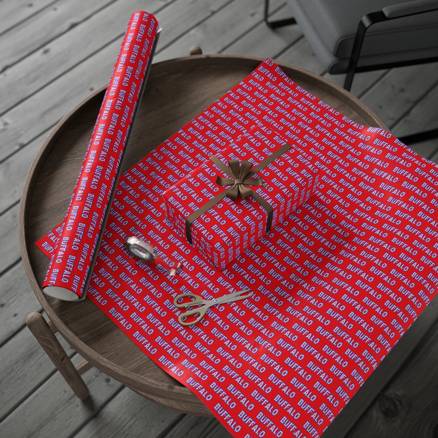 Buffalo Red Wrapping Paper