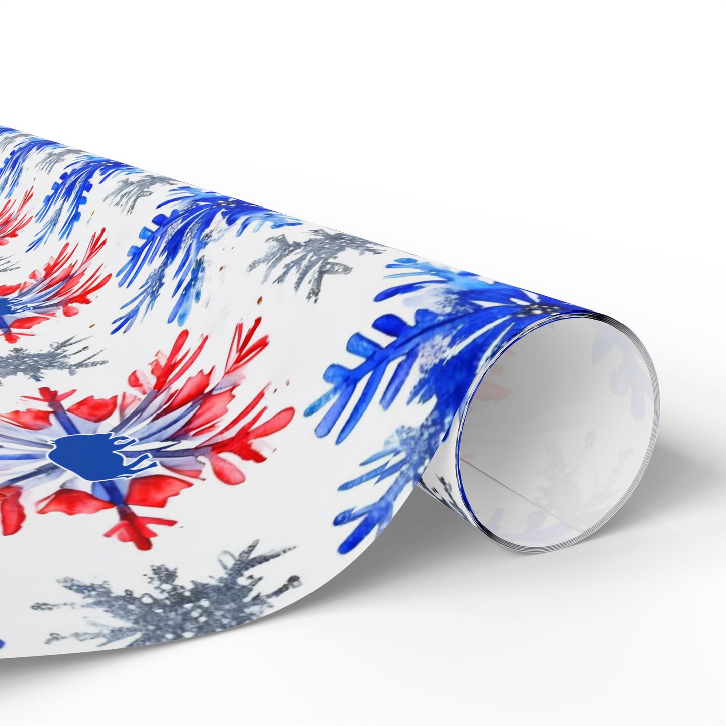 Buffalo Football Snowflake Wrapping Papers