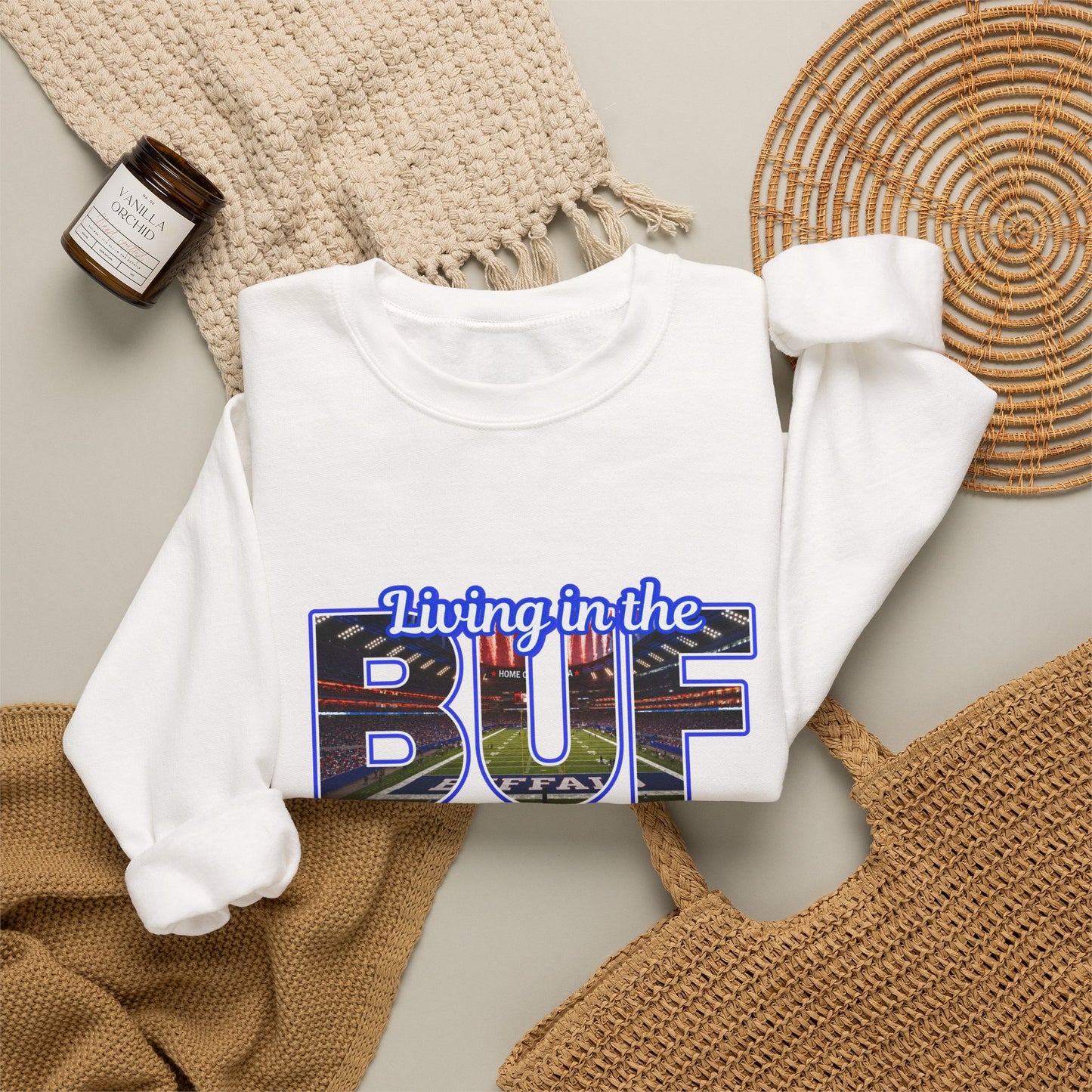 BUF New Stadium Unisex Heavy Blend™ Crewneck Sweatshirt