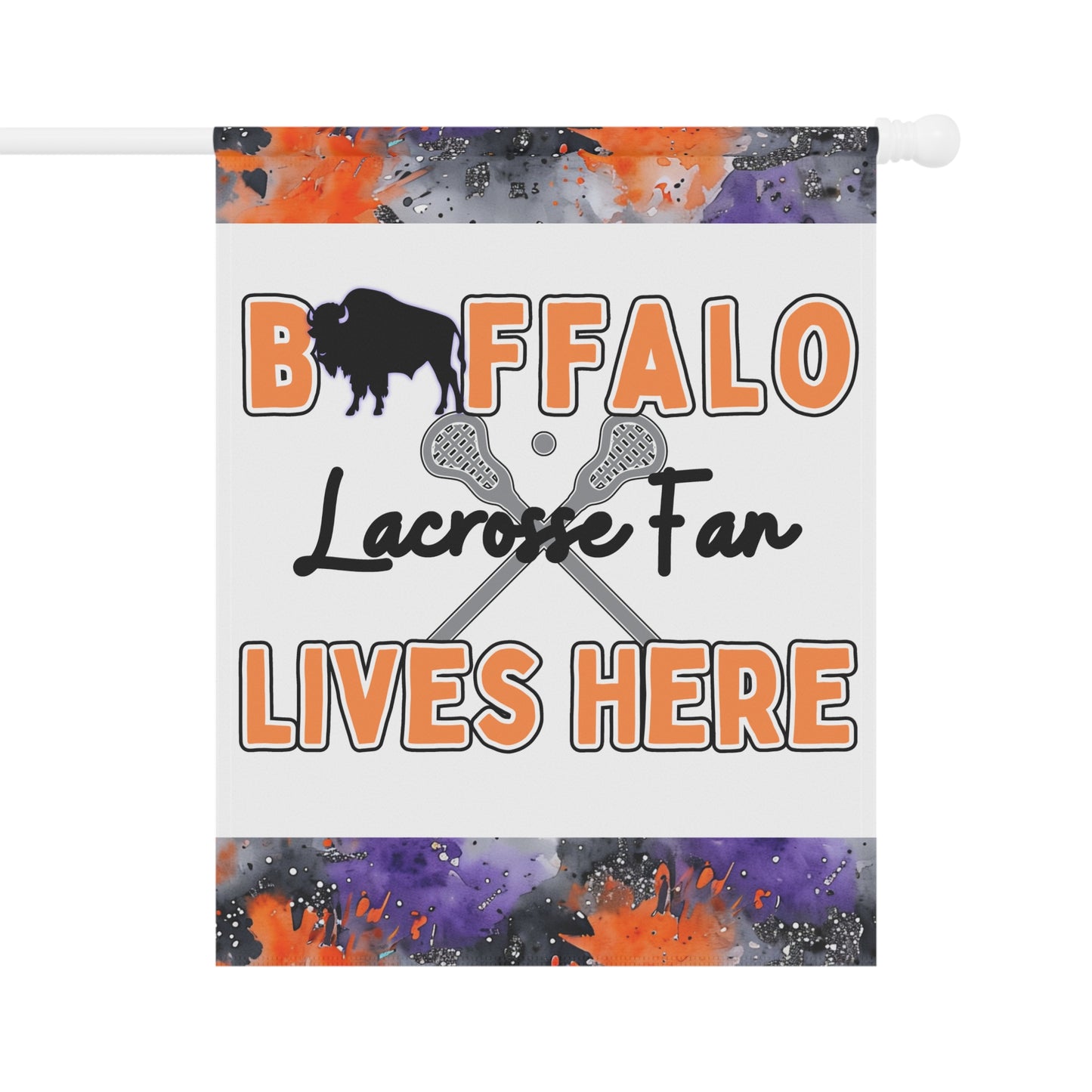 Buffalo Lacrosse Fan Garden Flag
