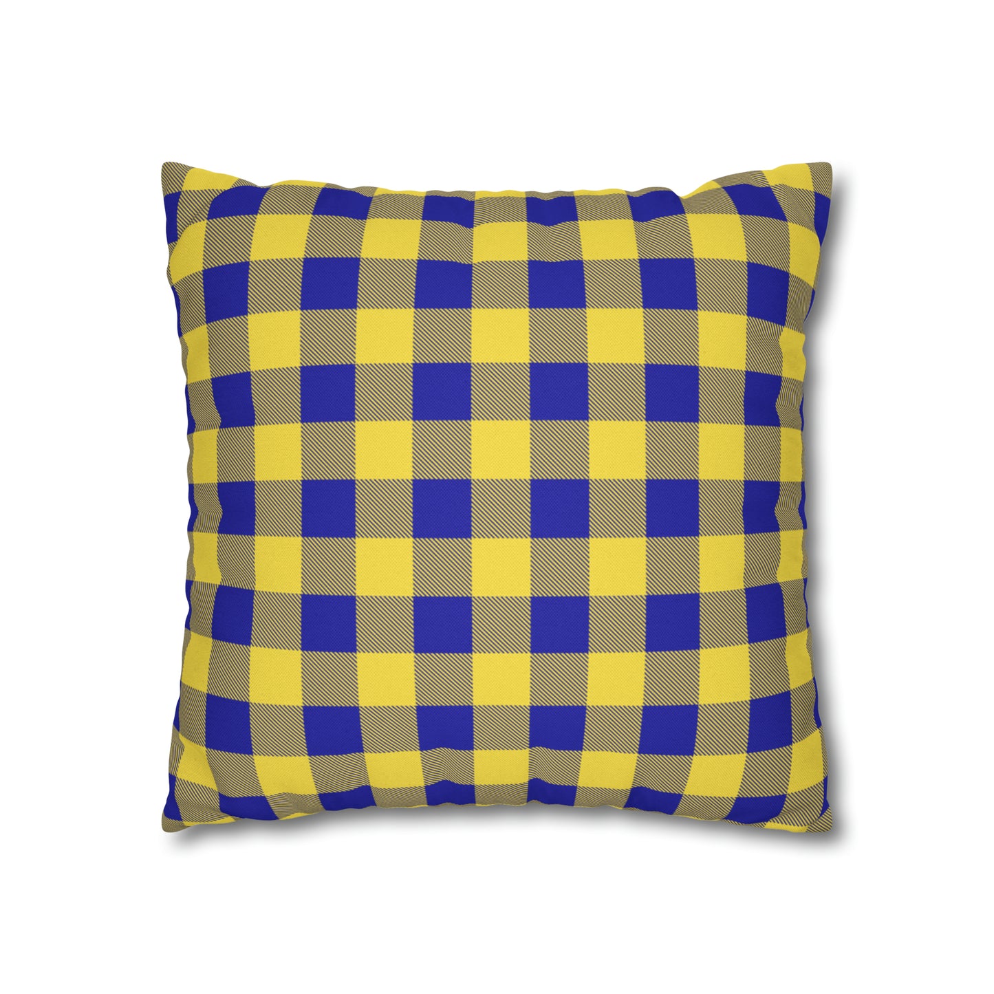 Sabres Buffalo Plaid Spun Polyester Square Pillow Case