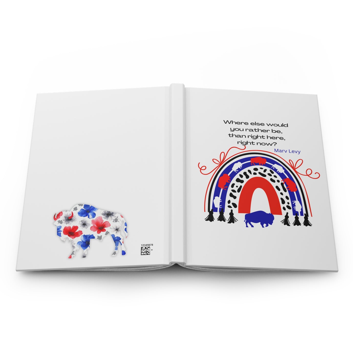 Where Would You Rather Be  6" x 9" 150 Page (75 sheets) white lined paper Hardcover Journal Matte