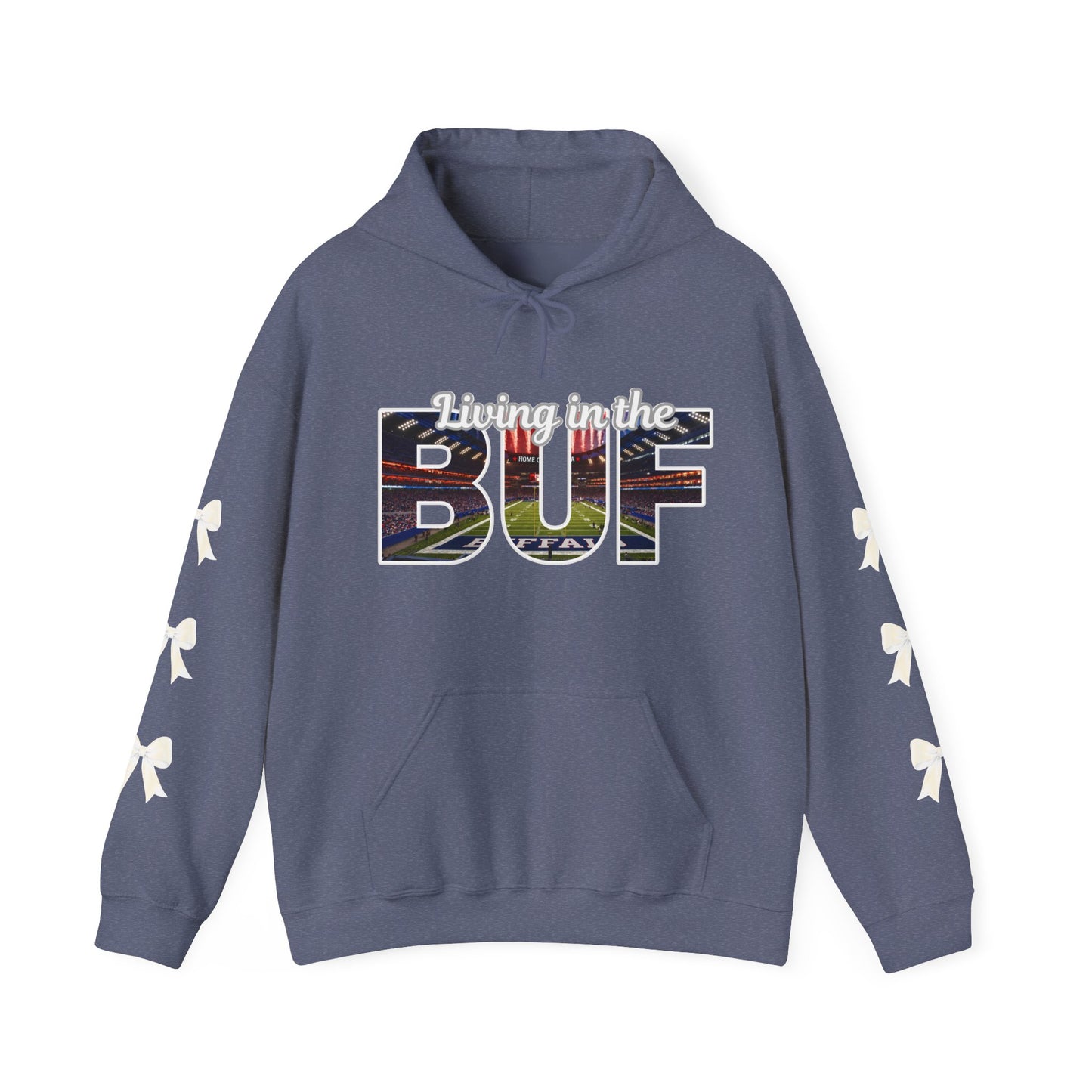 BUF Buffalo Bills Stadium Unisex Heavy Blend™ Hooded Sweatshirt