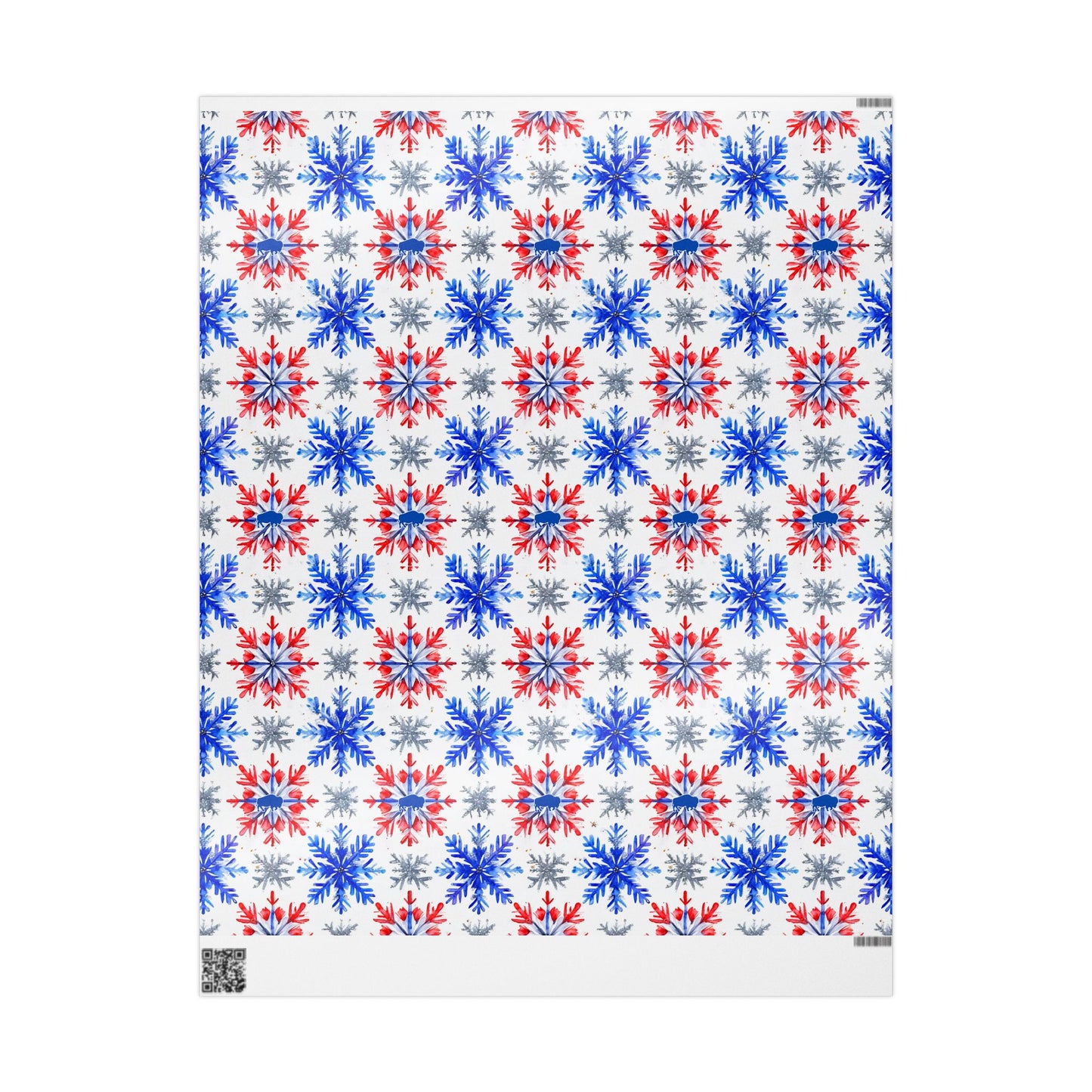 Bills Snowflake Wrapping Papers