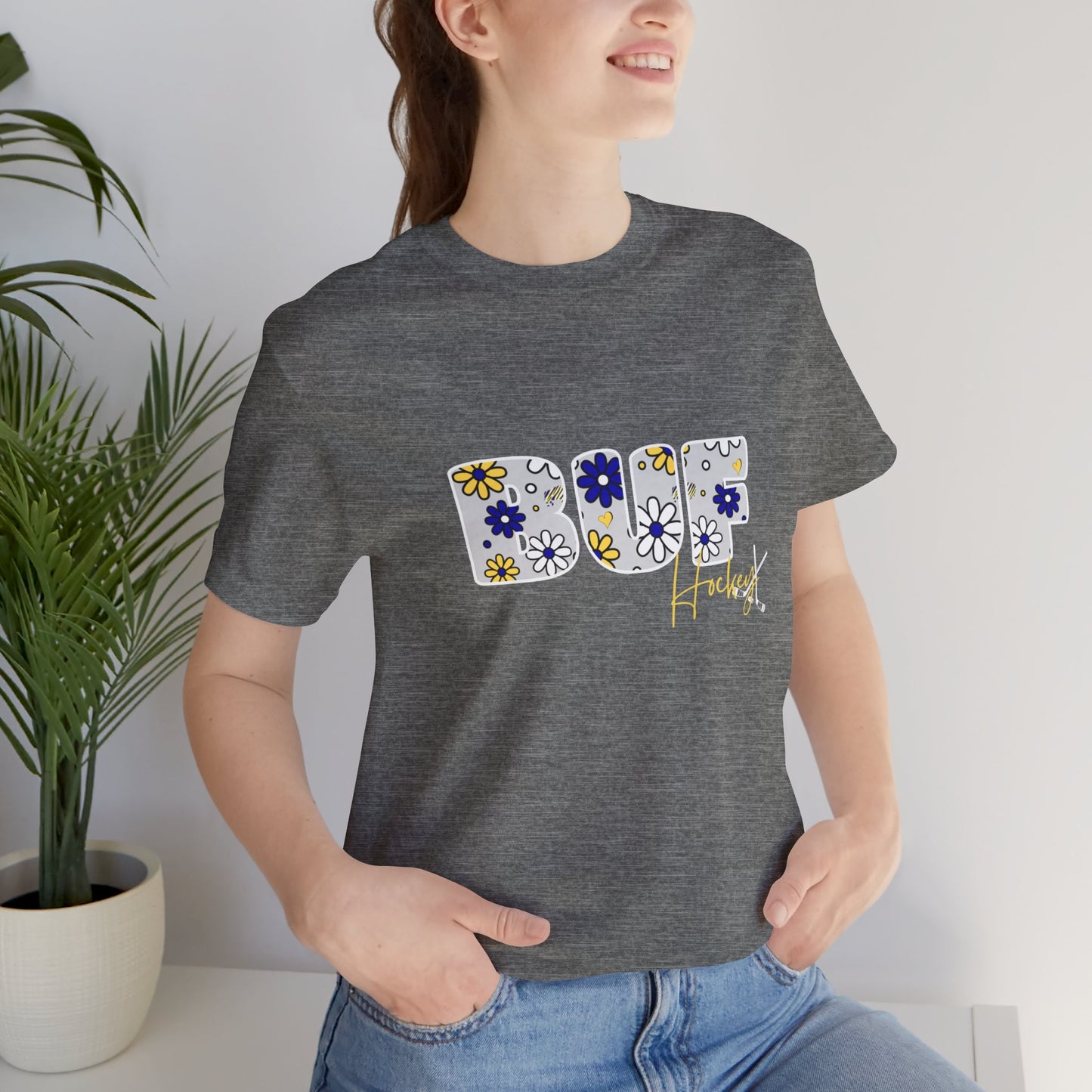 Buffalo Sabres Flower Power Print T-Shirt