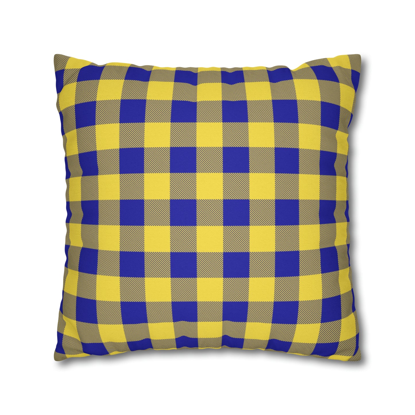 Sabres Buffalo Plaid Spun Polyester Square Pillow Case