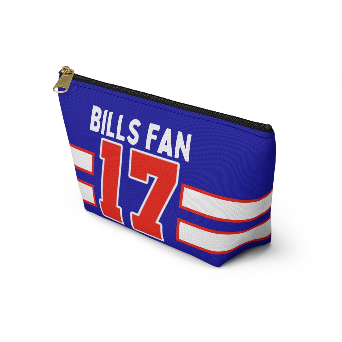 #17 Buffalo Bills Retro Accessory Pouch w T-bottom