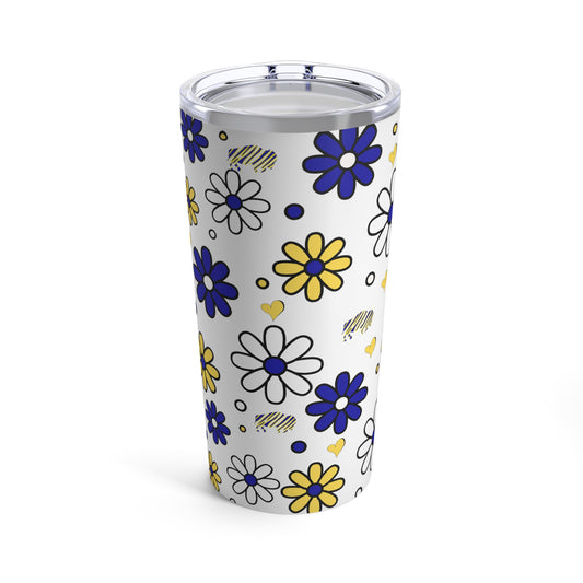 Sabres Flower Power Tumbler 20oz