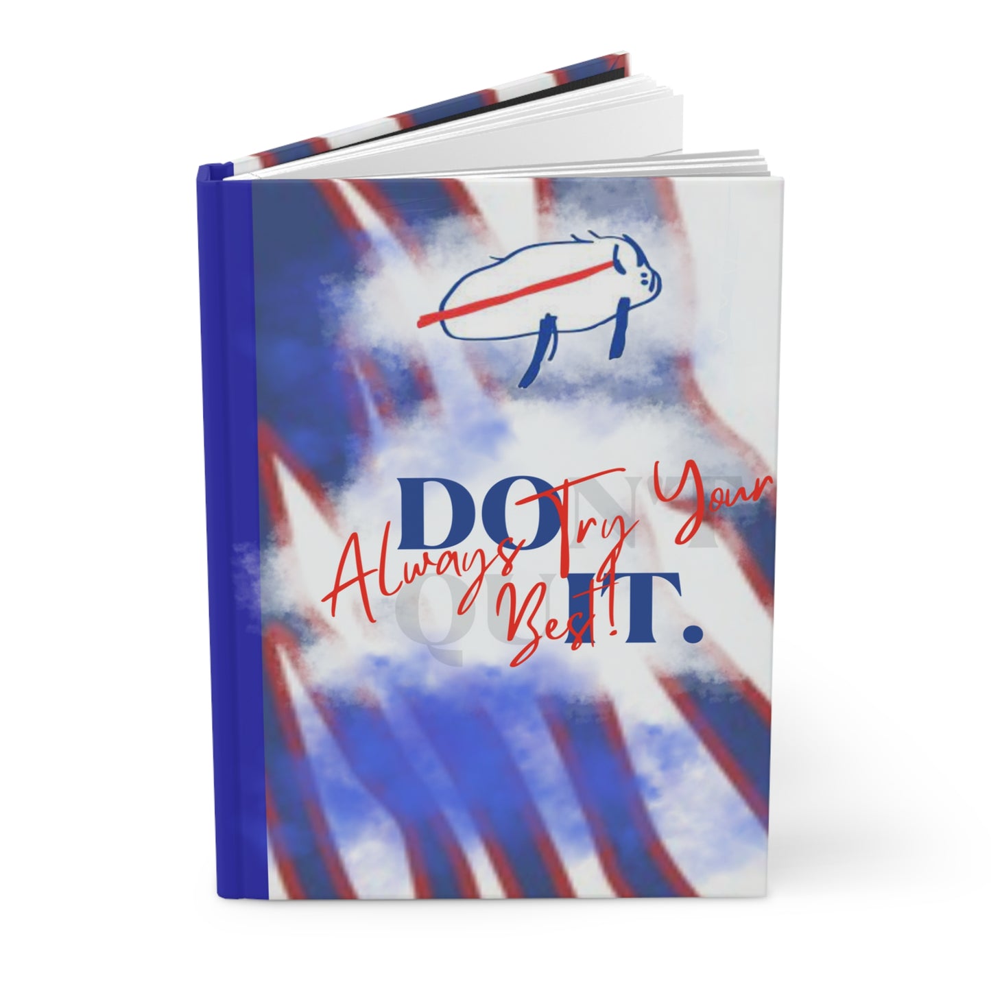 Don’t Quit 716 6" x 9" 150 Page (75 sheets lined white paper) Hardcover Journal Matte