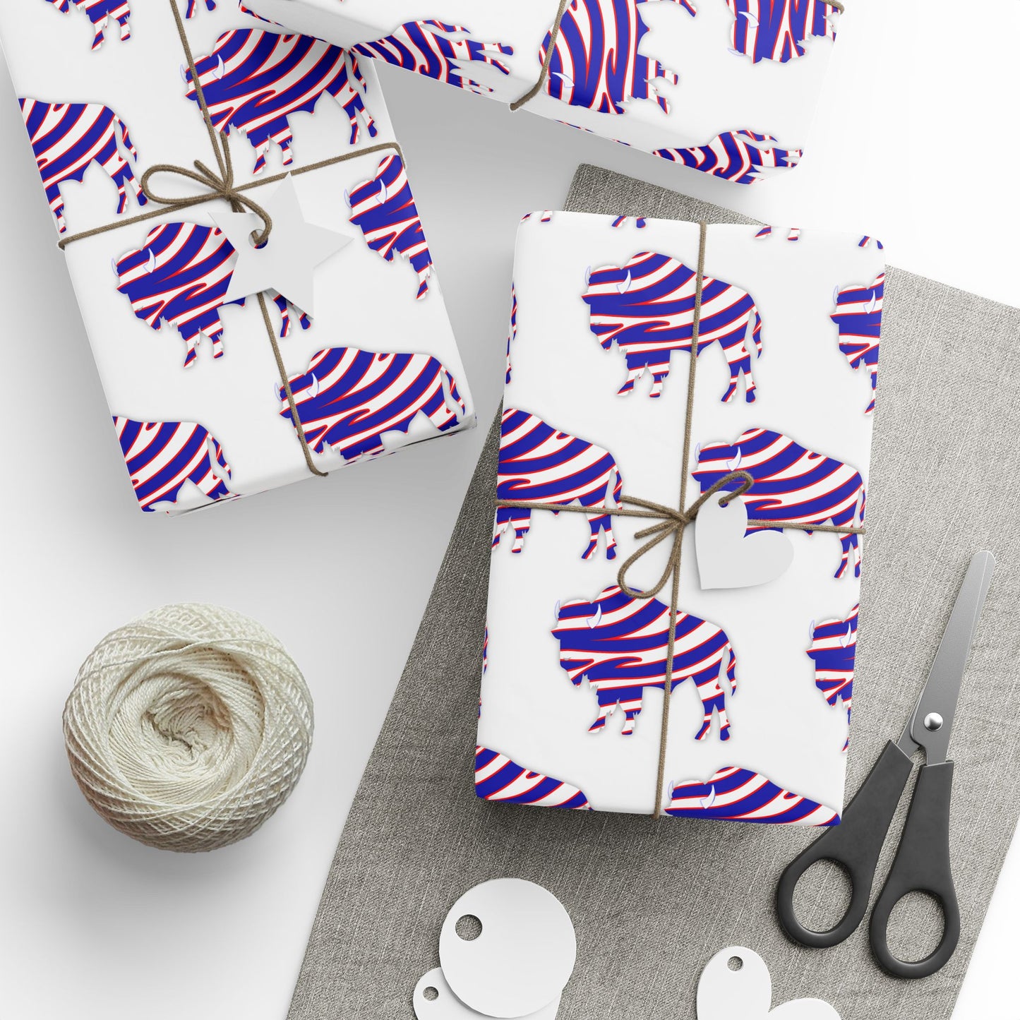 Striped Buffalo Wrapping Paper