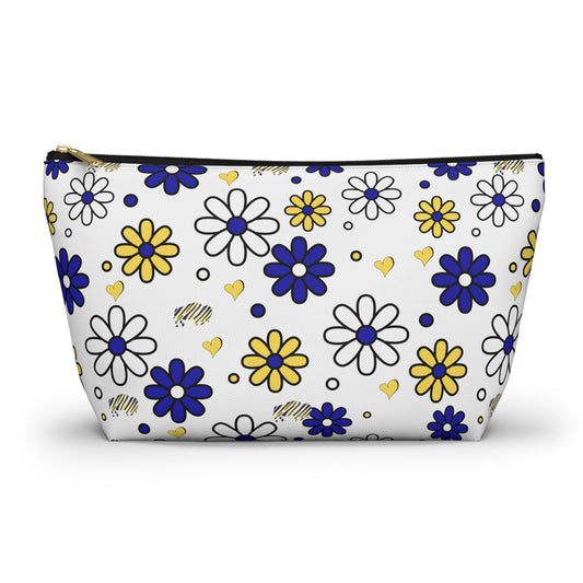 Buffalo Sabres Flower Power Retro Accessory Pouch w T-bottom