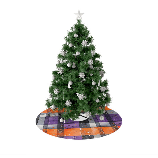 Bandits Plaid Christmas Tree Skirt