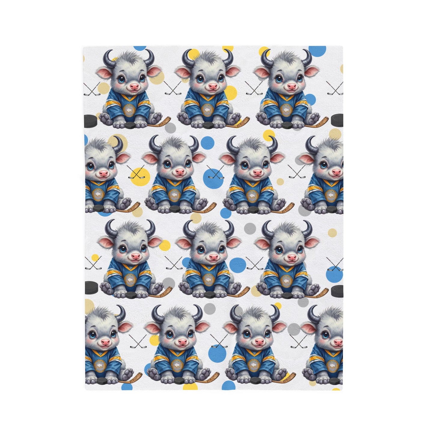 🏒 Buffalo Hockey  Buffalo Hockey Minky Blanket – Ultra Soft Cozy Buffalo Throw