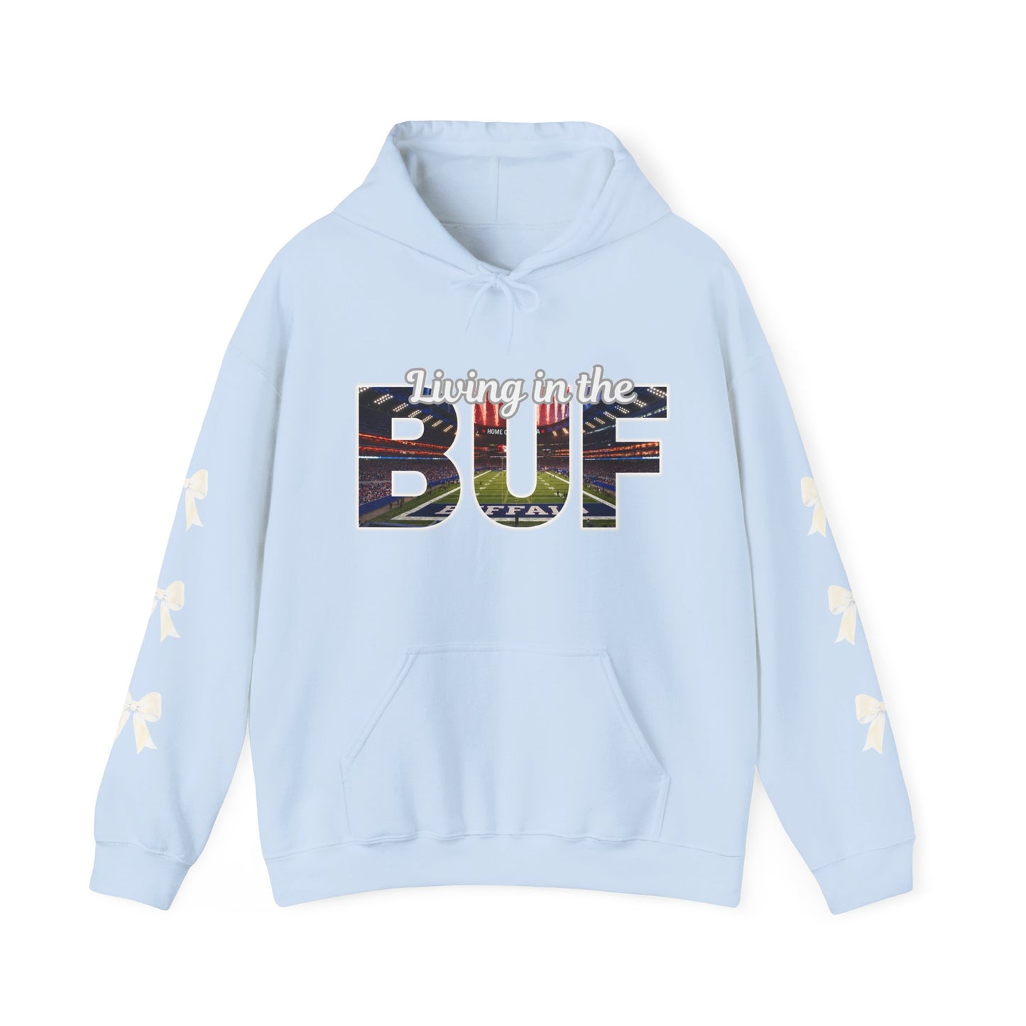 BUF Buffalo Bills Stadium Unisex Heavy Blend™ Hooded Sweatshirt