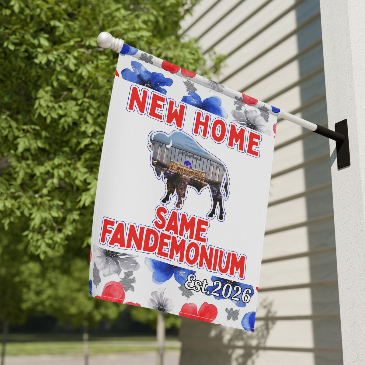 New Football Home 2026 Floral Garden Flags