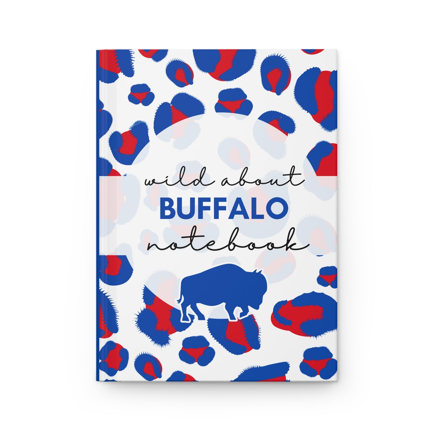 Wild About BUFFALO 6" x 9" 150 Page (75 sheets) white lined paper Hardcover Journal Matte (Pattern #5)