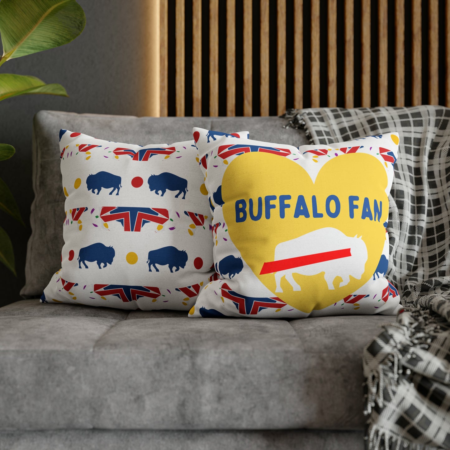 Buffalo Sports Fan Pillow Case