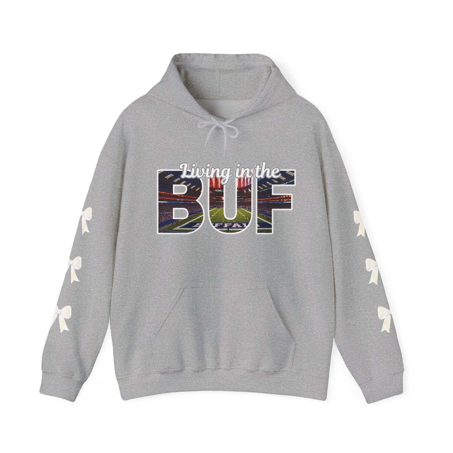 BUF Buffalo Bills Stadium Unisex Heavy Blend™ Hooded Sweatshirt