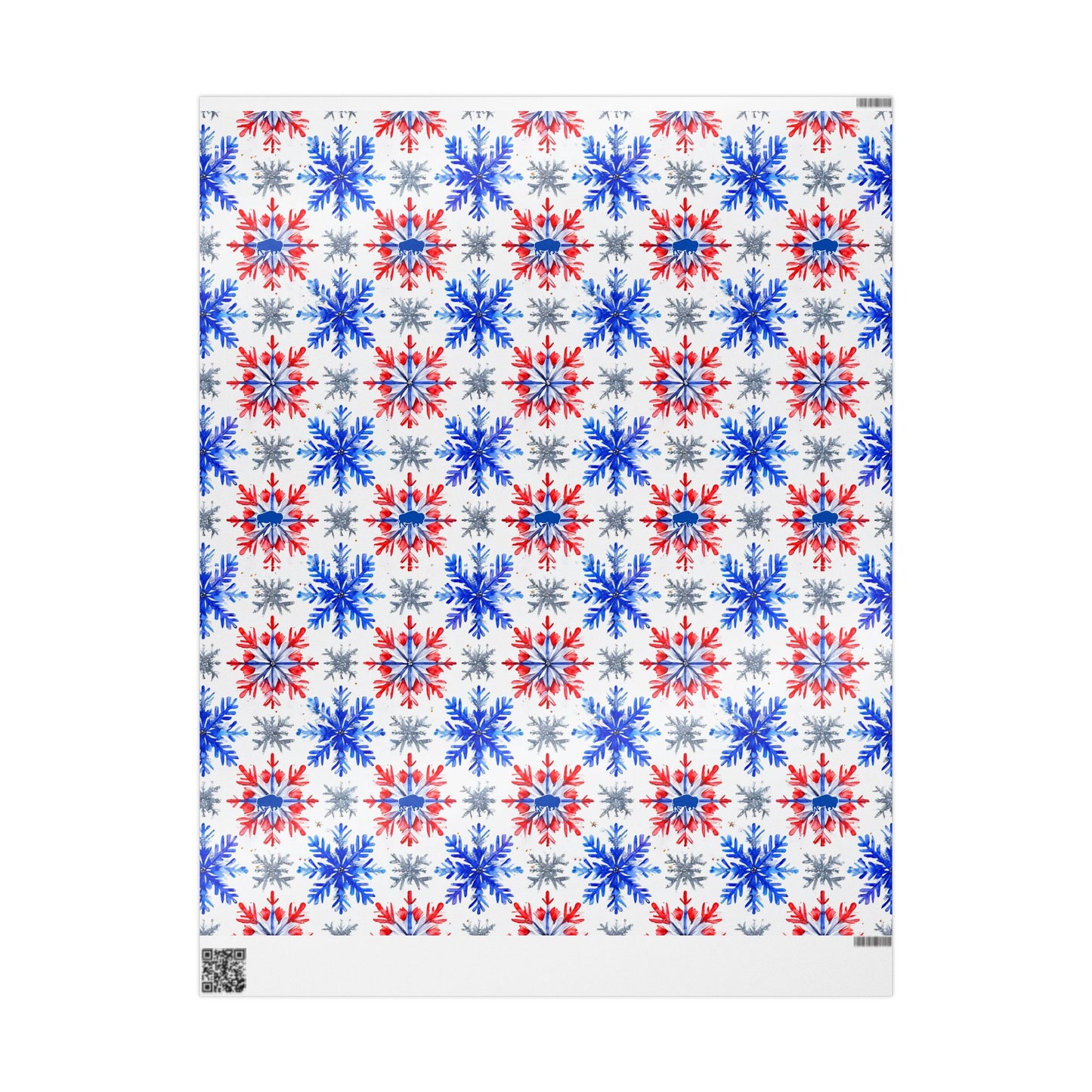 Buffalo Football Snowflake Wrapping Papers