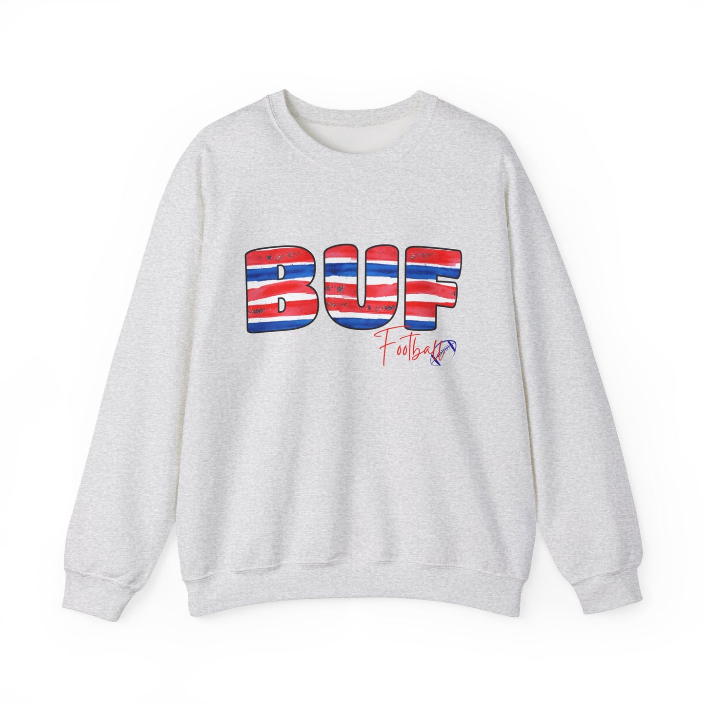 Bills BUF Watercolor Unisex Heavy Blend™ Crewneck Sweatshirt