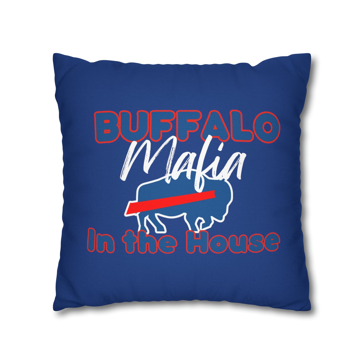 Buffalo Mafia Spun Polyester Square Pillow Case