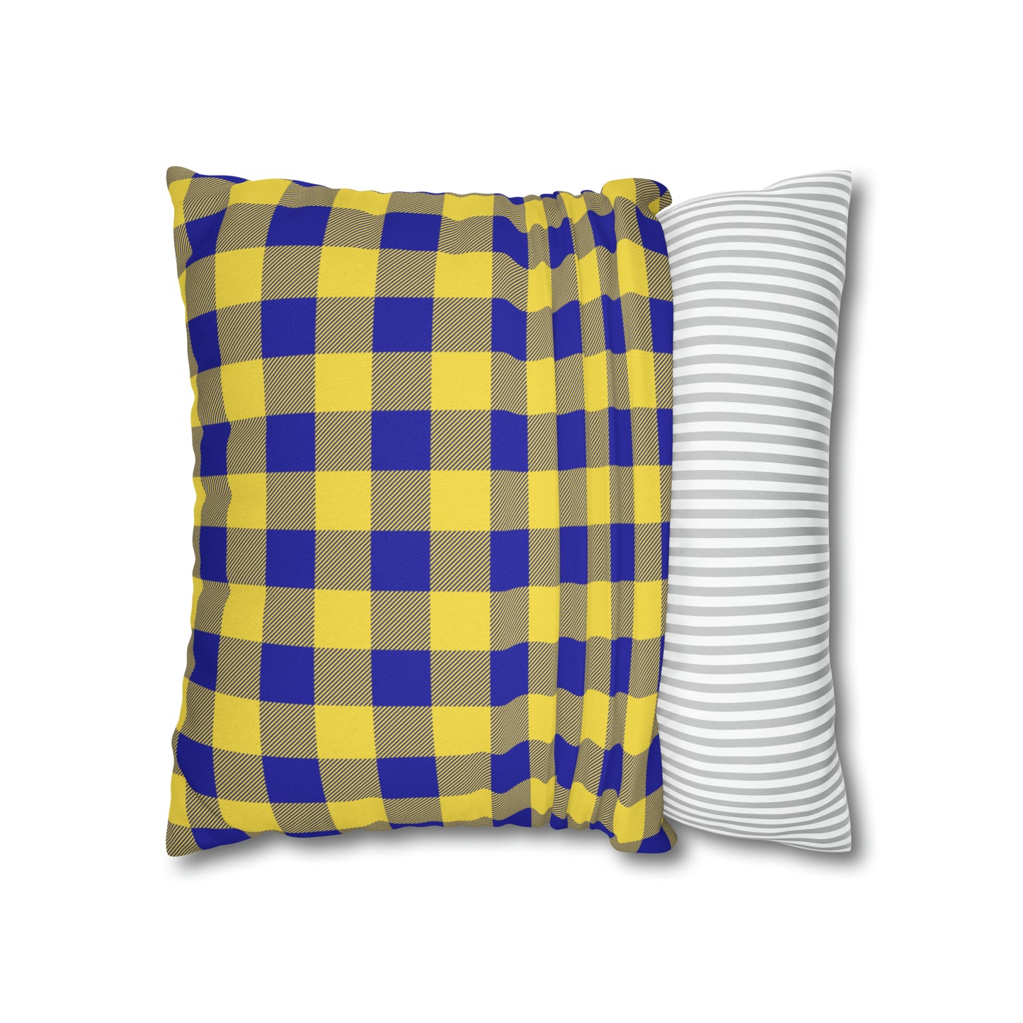 Sabres Buffalo Plaid Spun Polyester Square Pillow Case